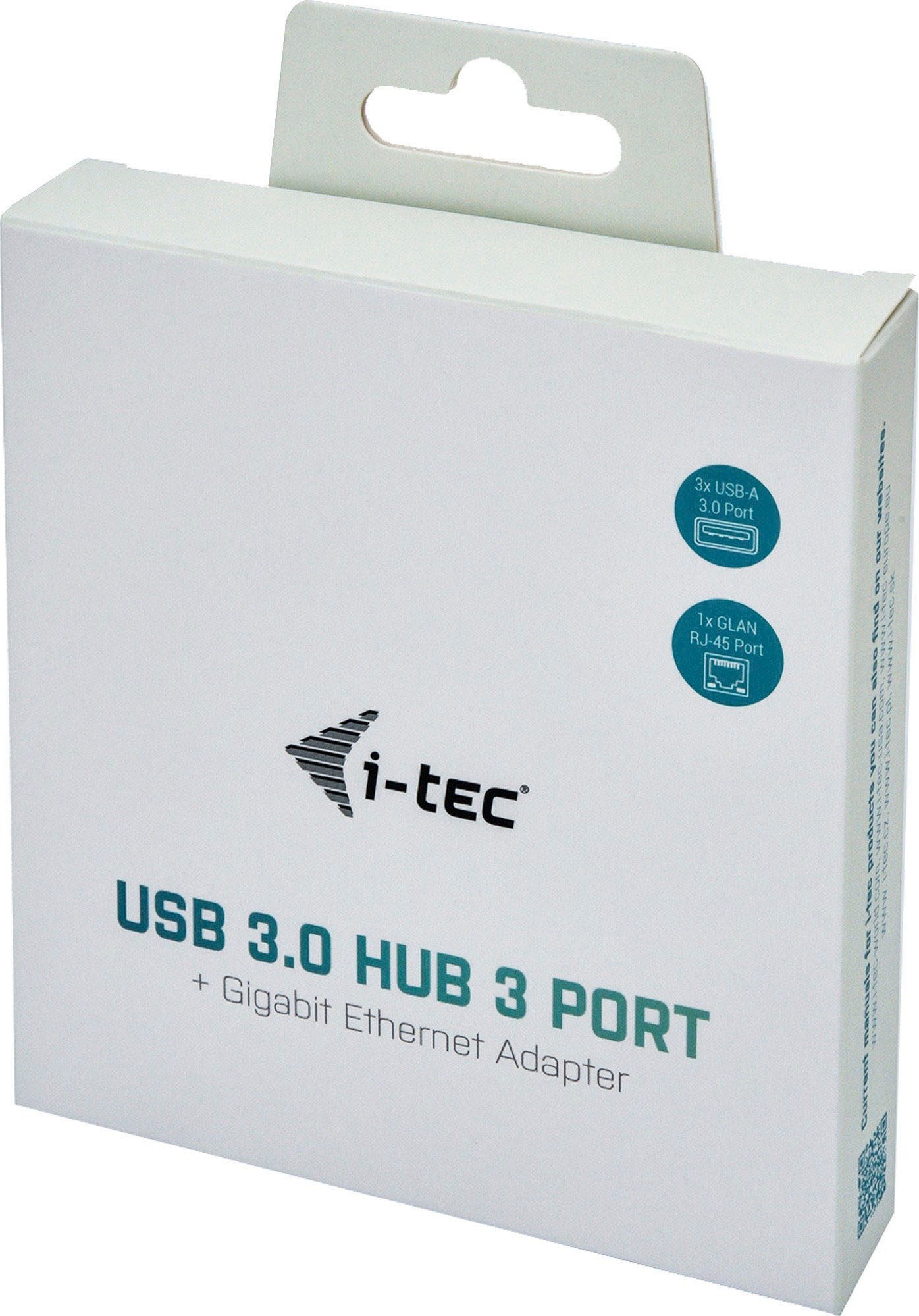 I-TEC USB-Adapter »USB-A Metal HUB 3 Port Giga«