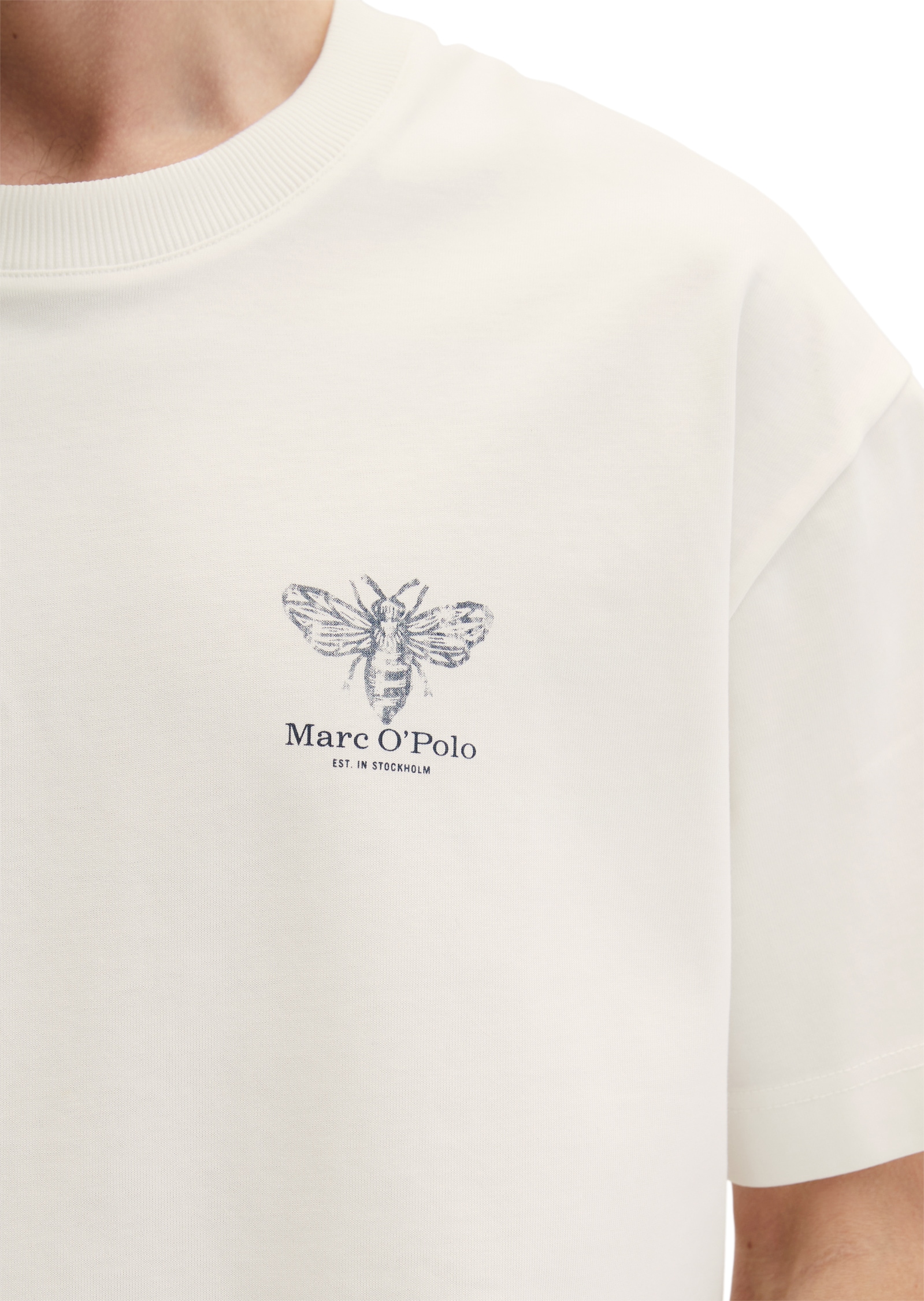 Marc O'Polo T-Shirt loose fit mit beidseitigen Insektenprints