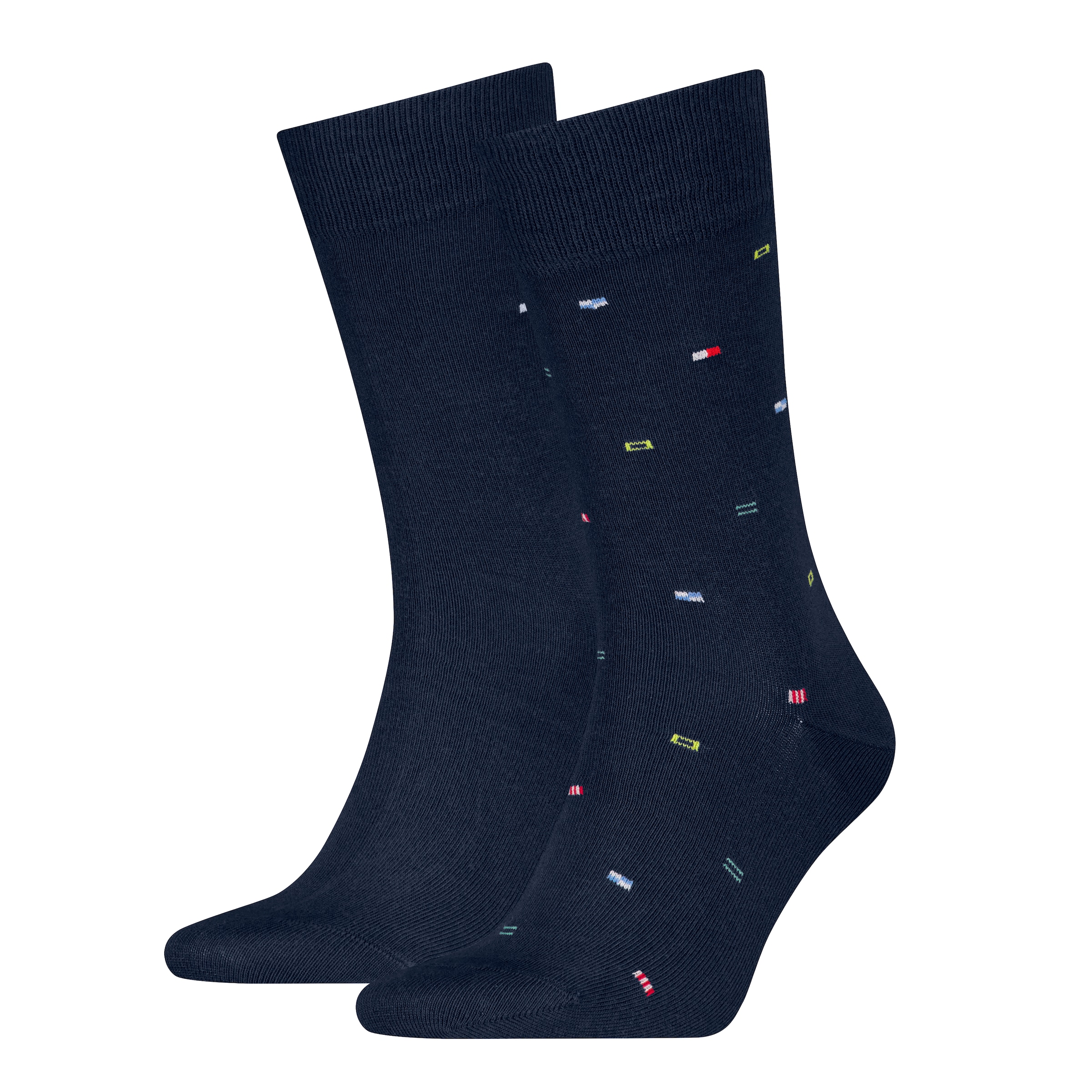 Tommy Hilfiger Socken "TH MEN SOCK 2P NAUTICAL FLAG", (2 Paar), mit dezenter Markenapplikation