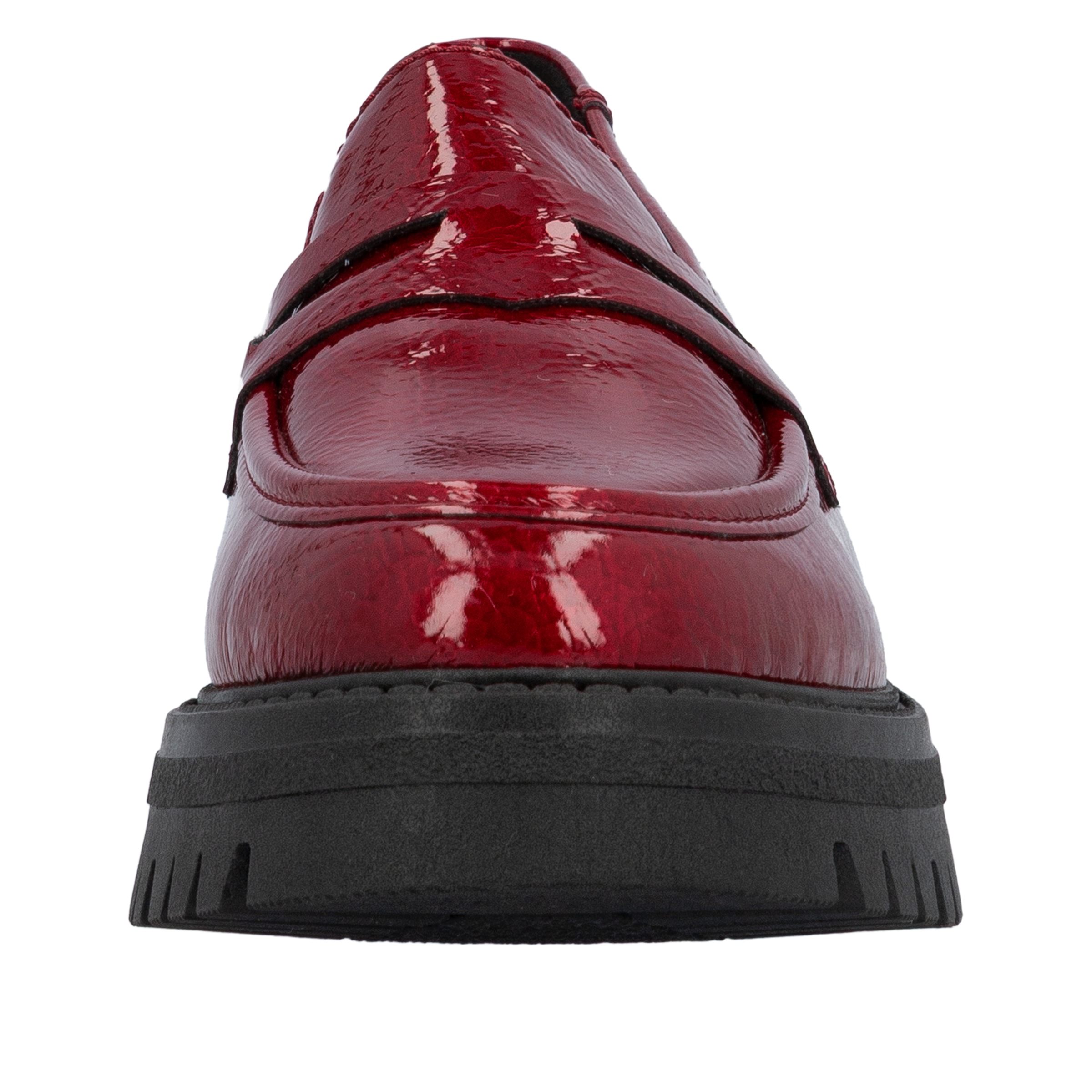 Rieker Loafer, Slipper, Halbschuh, Schlupfschuh, Businessschuh in Lack-Optik