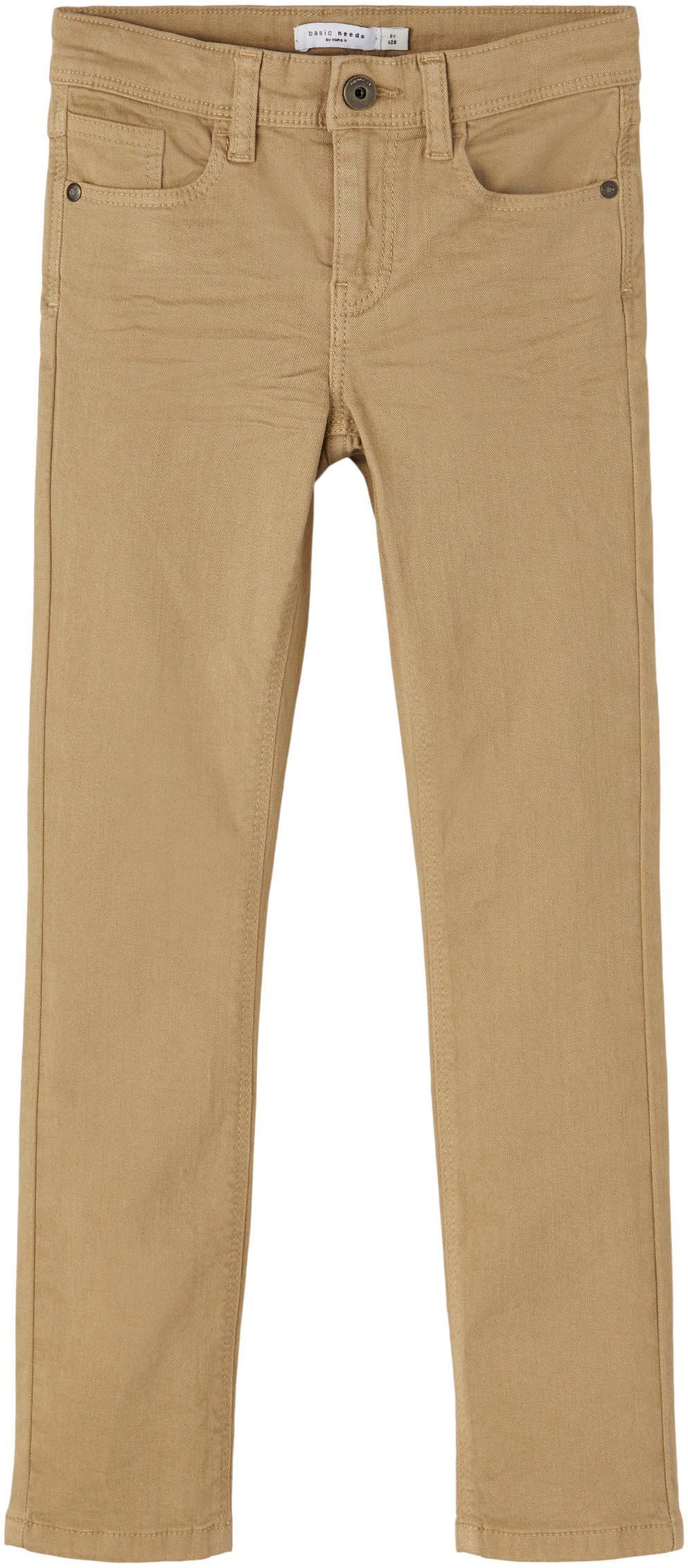 Thumbnail - Name It Röhrenhose "NKMTHEO für Jungen mit verstellbarem Bund und schmaler Silhouette" slim fit, Twill, Reißverschluss, ...