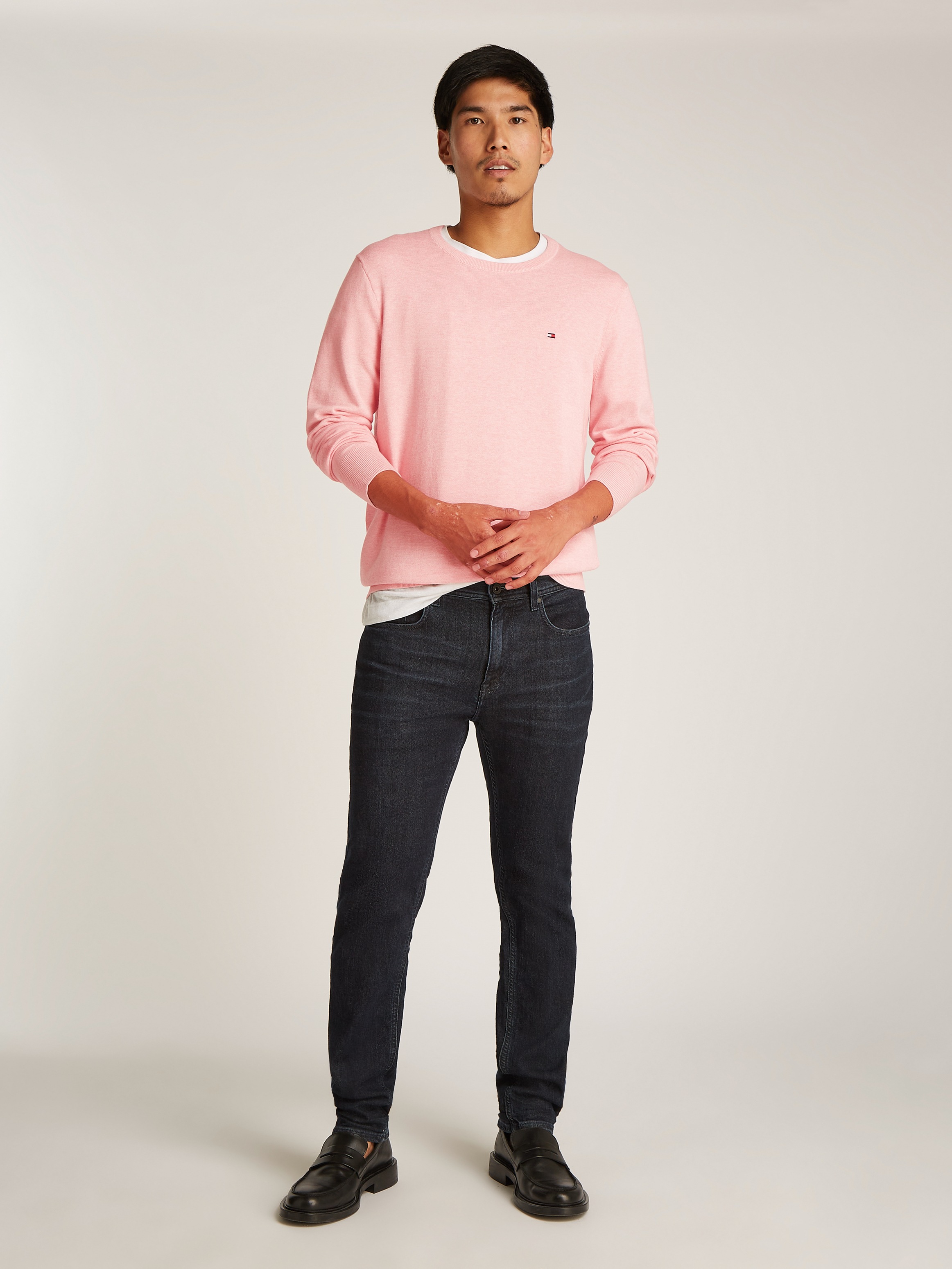 Tommy Hilfiger Rundhalspullover »ESSENTIAL COTTON CREW NECK«