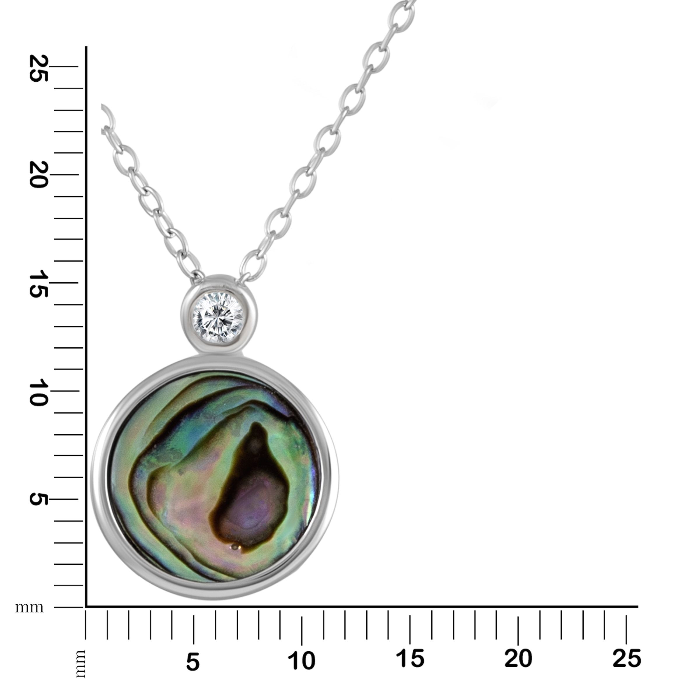 Vivance Collierkettchen »925 Silber rhodiniert BAUR Zirkonia« Abalone | kaufen