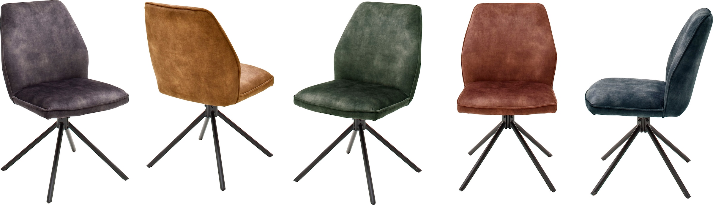 »Ottawa«, | belastbar MCA bestellen Stuhl St., Vintage, bis Veloursoptik Vintage 120 Kg furniture (Set), Esszimmerstuhl mit BAUR Keder, 2