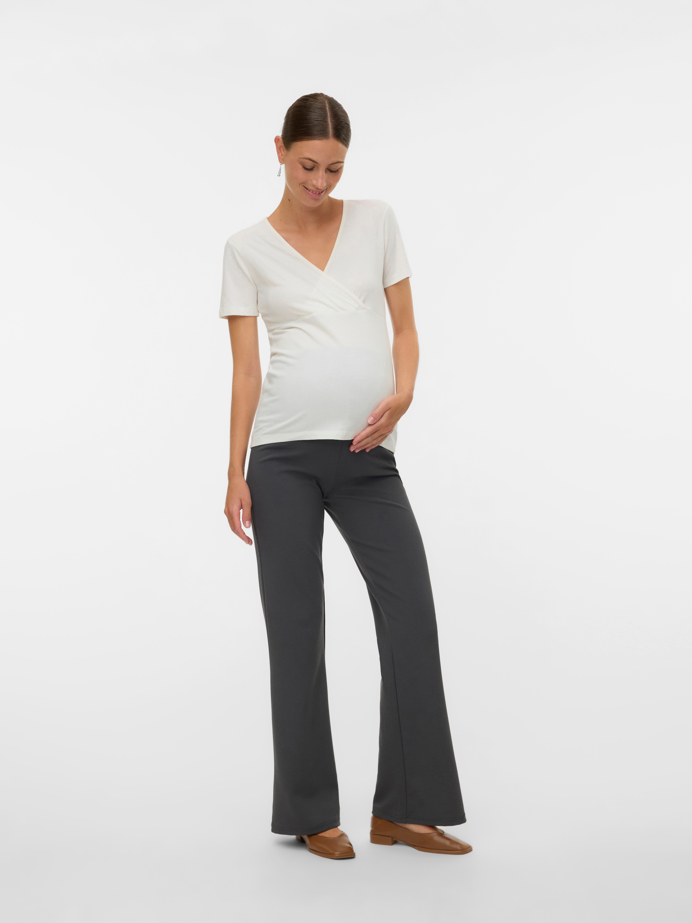 Mamalicious Umstandsshirt »MLKERRIE TESS SS JRS TOP 2F 2-P NOOS« Packung, 2 tlg.