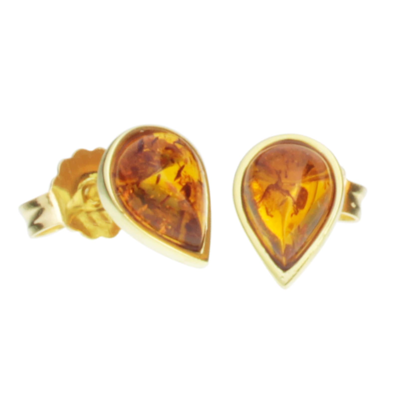 Paar Ohrstecker OSTSEE-SCHMUCK "Ostsee-Schmuck Ohrstecker Classic 7 x 5 mm", gelb, Ohrringe, Damen, 9 x 6mm, Gelbgold 333
