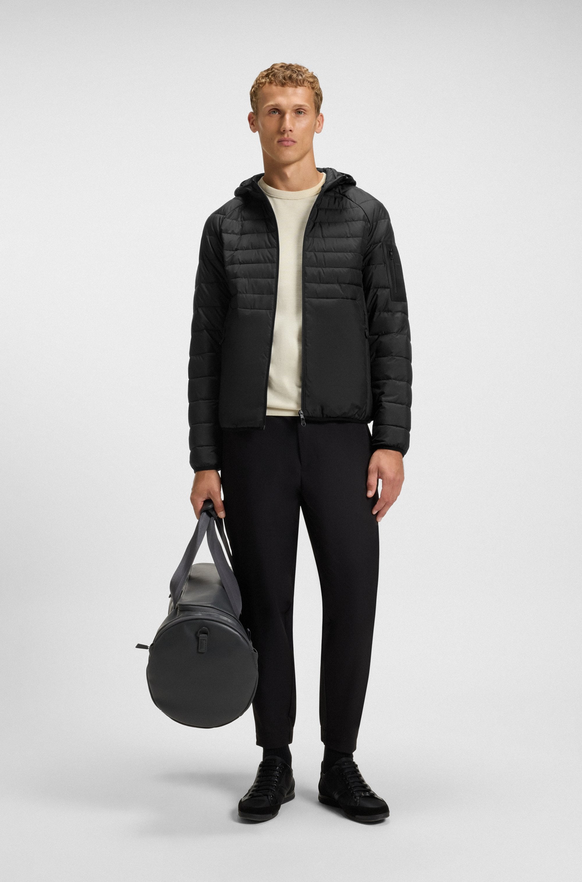 BOSS GREEN Steppjacke »OW Urbanex JT HD« mit Kapuze Kapuze, Regular Fit, reflektierende Details