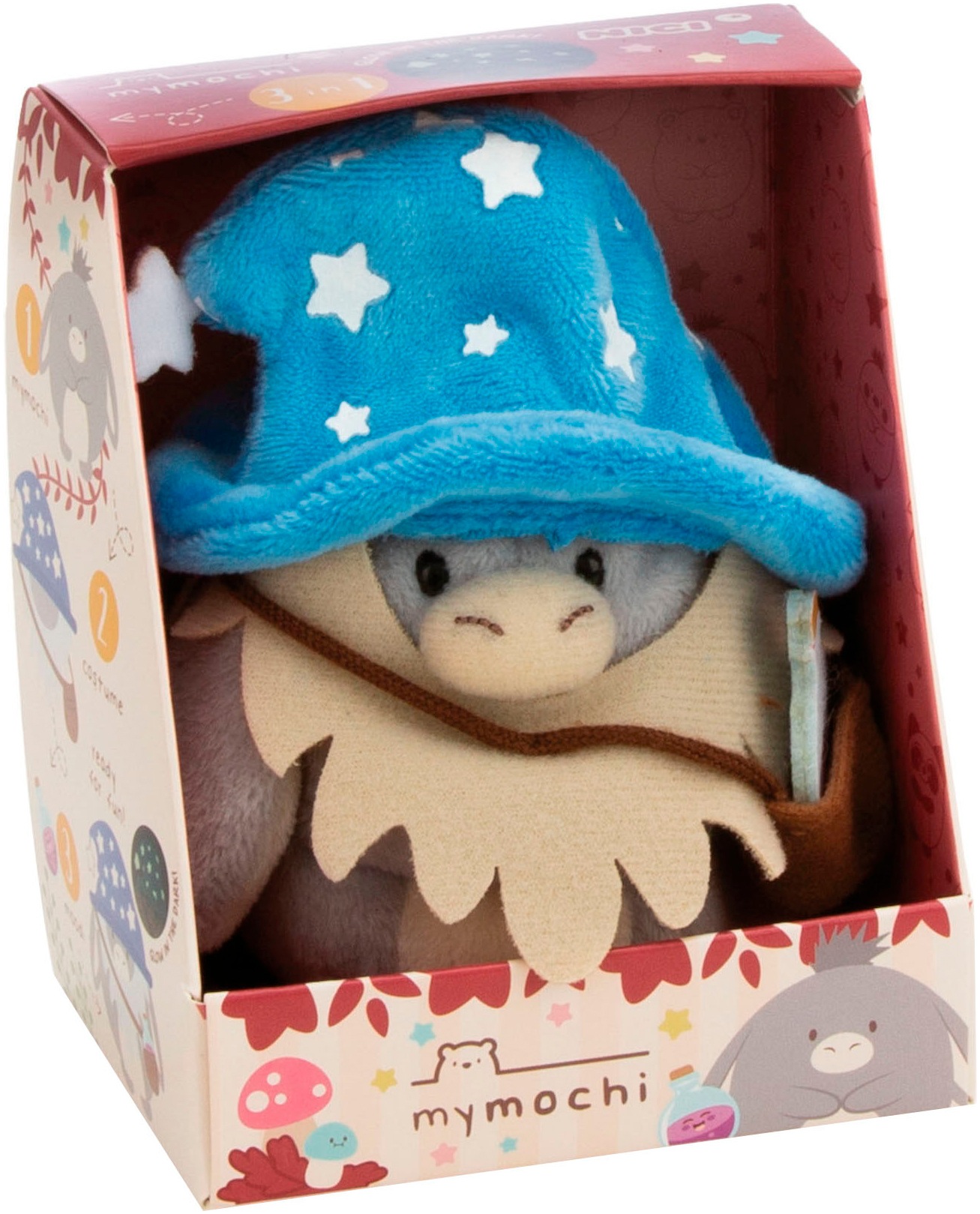 Nici Kuscheltier »mymochi, Set Esel Earl 8 cm mit Zaubertrank und Zaubererkostüm«, in Geschenkbox