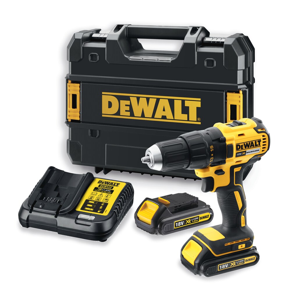 DeWalt Akku-Bohrschrauber »DCD777S2T-QW Akku-Bohrschrauber (bürstenlos) 350 Watt, 18V, T STAK-Box«