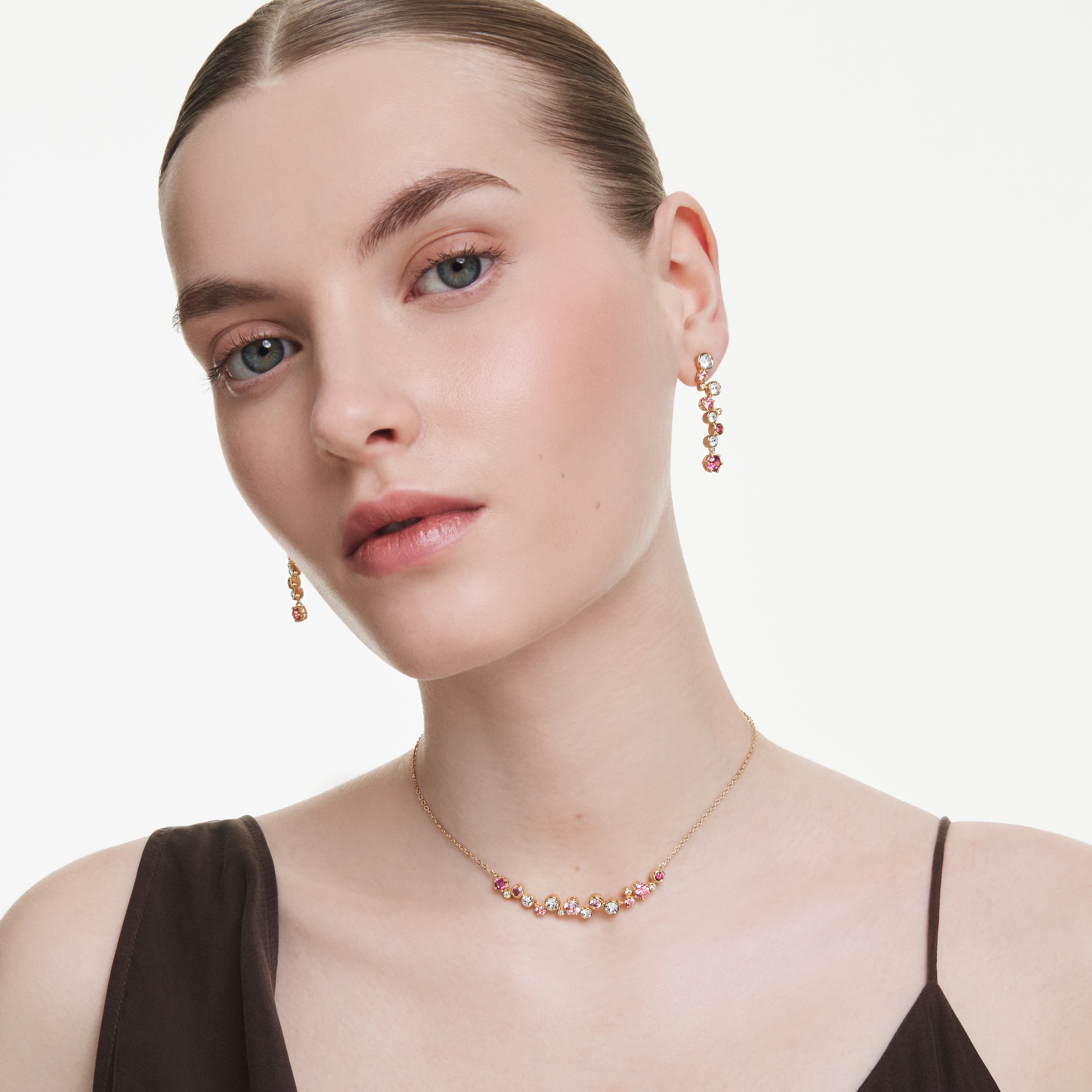 Swarovski Ohrring und Ketten Set »Multipack Schmuck Geschenk Constella,«, (Set, 3 tlg., inkl. Schmuckbox), mit Swarovski® Kristall