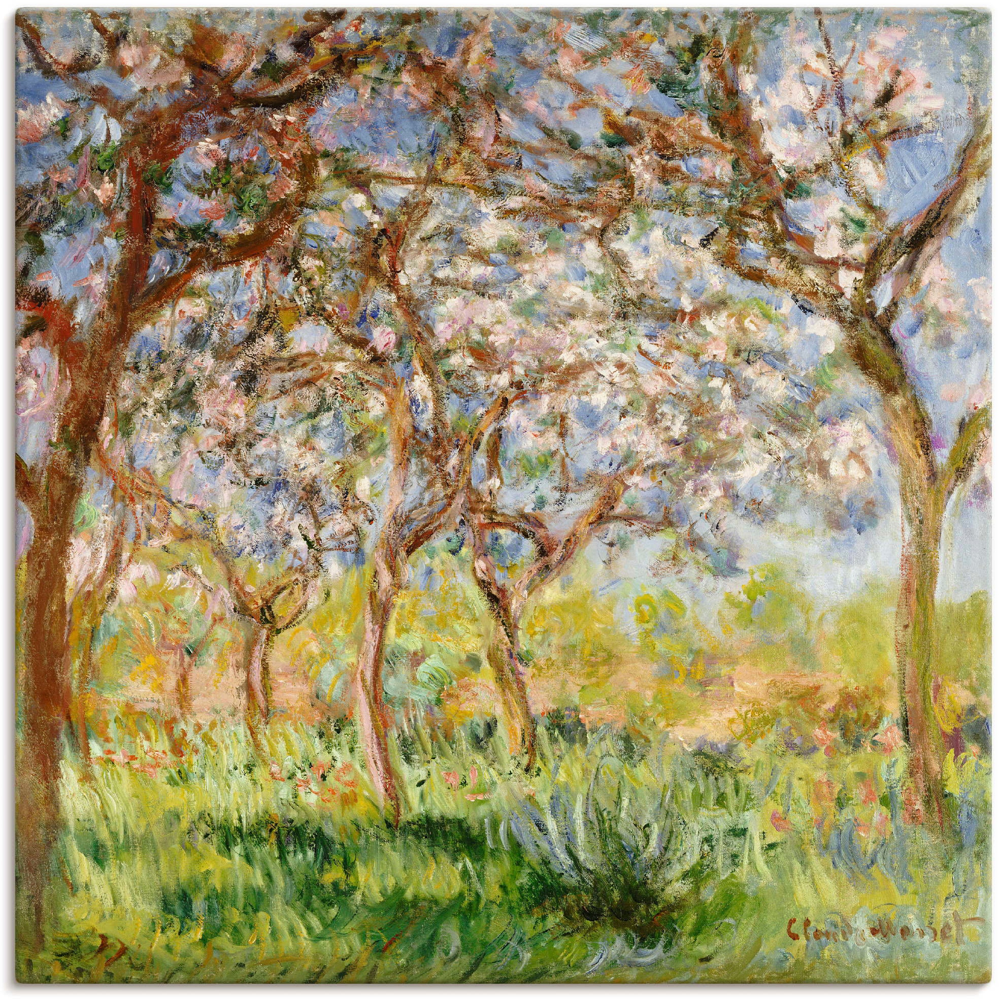 Artland Leinwandbild "Frühling in Giverny." Wiesen & Bäume 1 Stk. tlg. auf günstig online kaufen
