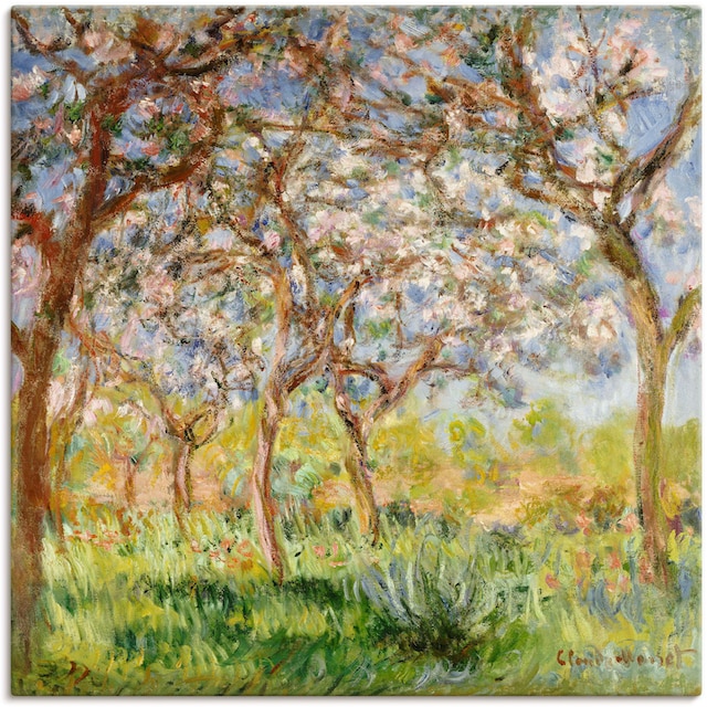 Artland Wandbild »Frühling in Giverny.«, Wiesen & Bäume, (1 St.), als  Alubild, Leinwandbild, Wandaufkleber oder Poster in versch. Größen  bestellen | BAUR