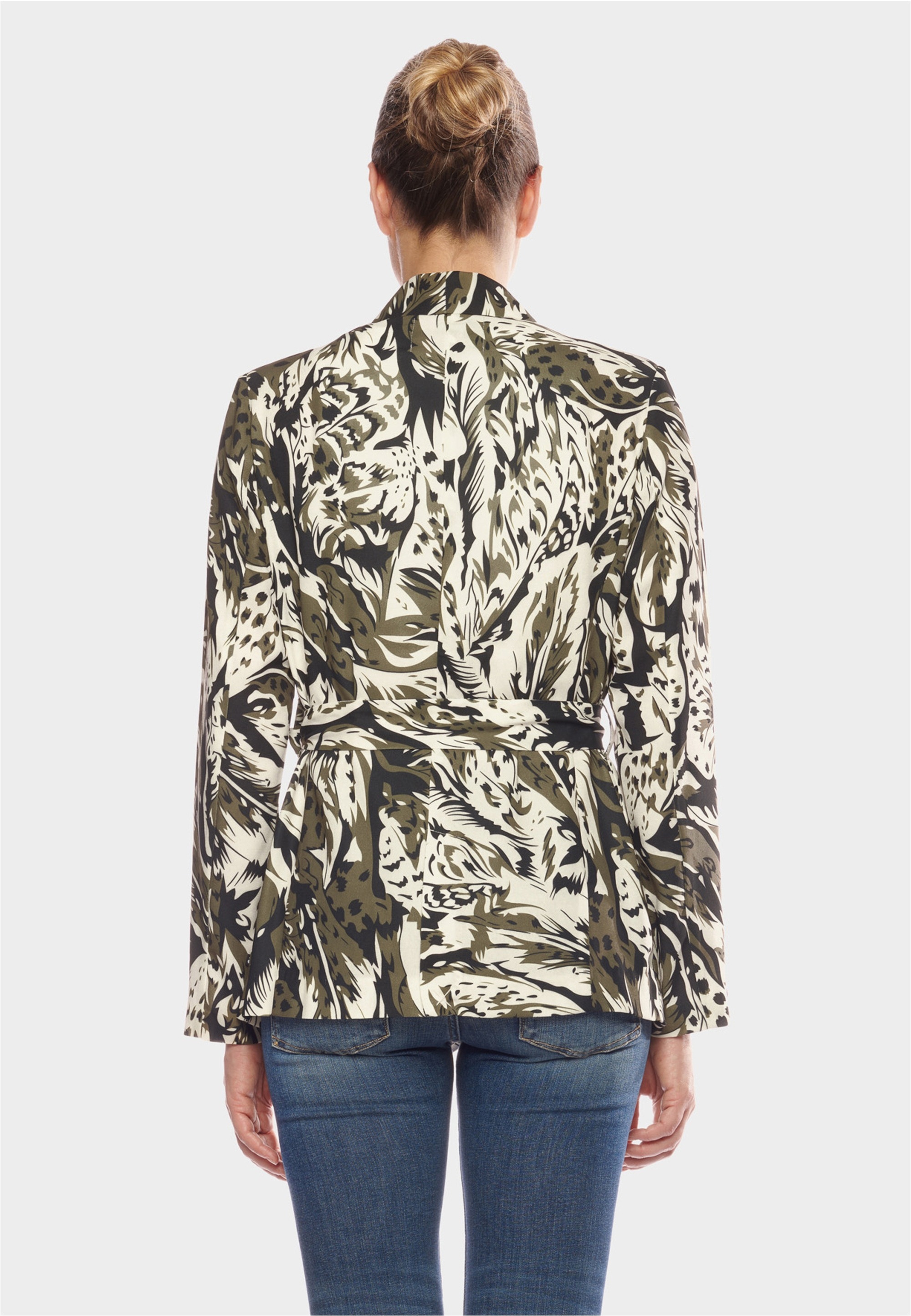 Le Temps Des Cerises Jackenblazer »VESTE FEMME SALOME(ML / JACKET WOMAN SALOME (LONG SLEEVE)«, mit stilvollem Allover-Print