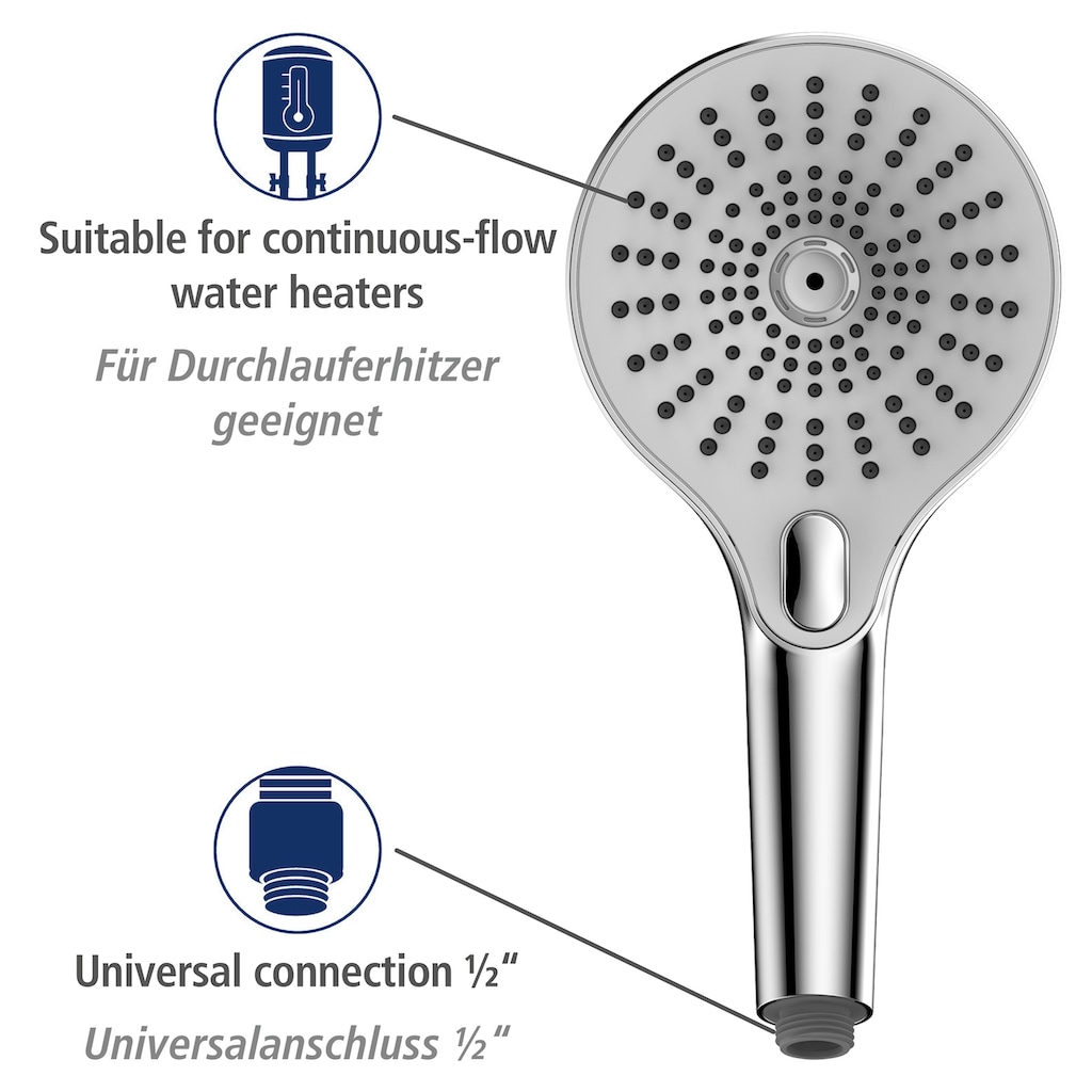 WENKO Handbrause »Ultimate Shower«, (1 tlg.)