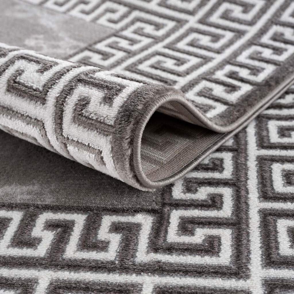 Carpet City Teppich »Chic«, rund, Kurzflor, Bordüre, Weicher Flor, ideal für Wohnzimmer & Schlafzimmer