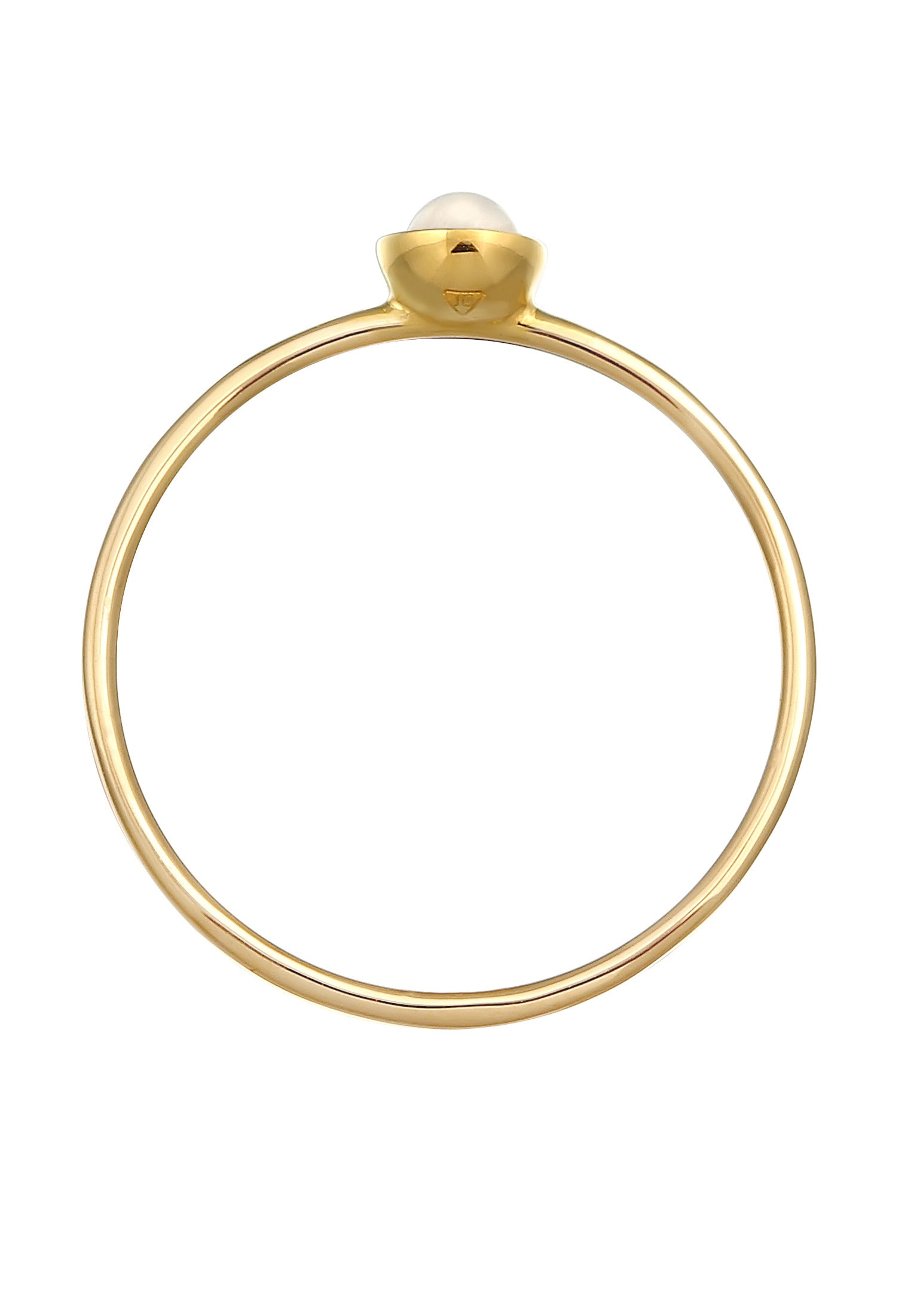 Elli Premium Fingerring »Solitär Rosa Quarz Edelstein 375 Gelbgold«