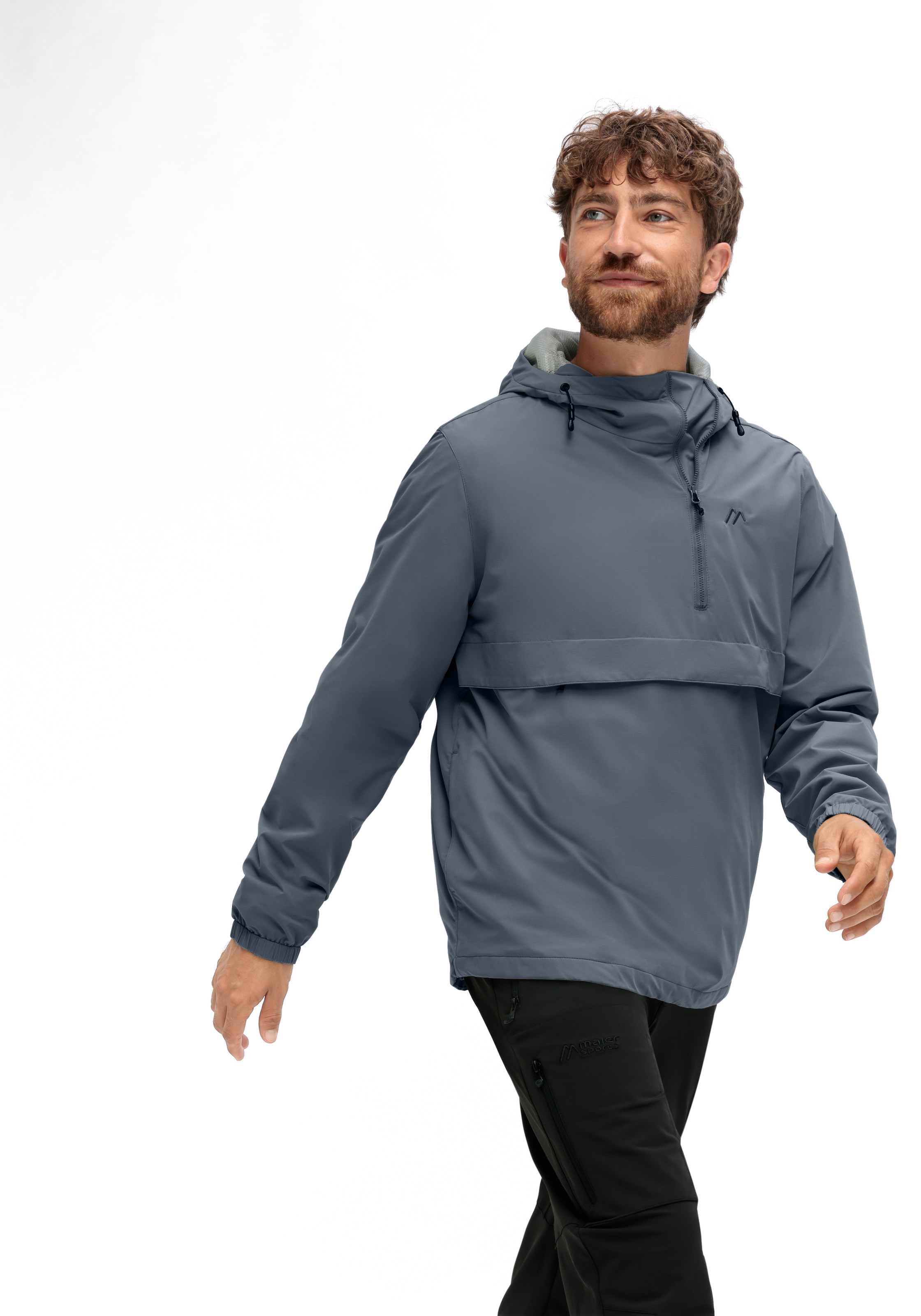 Maier Sports Outdoorjacke »OkokO«, Unisex Windbreaker, Schlupfjacke wasserdicht, verstellbare Kapuze