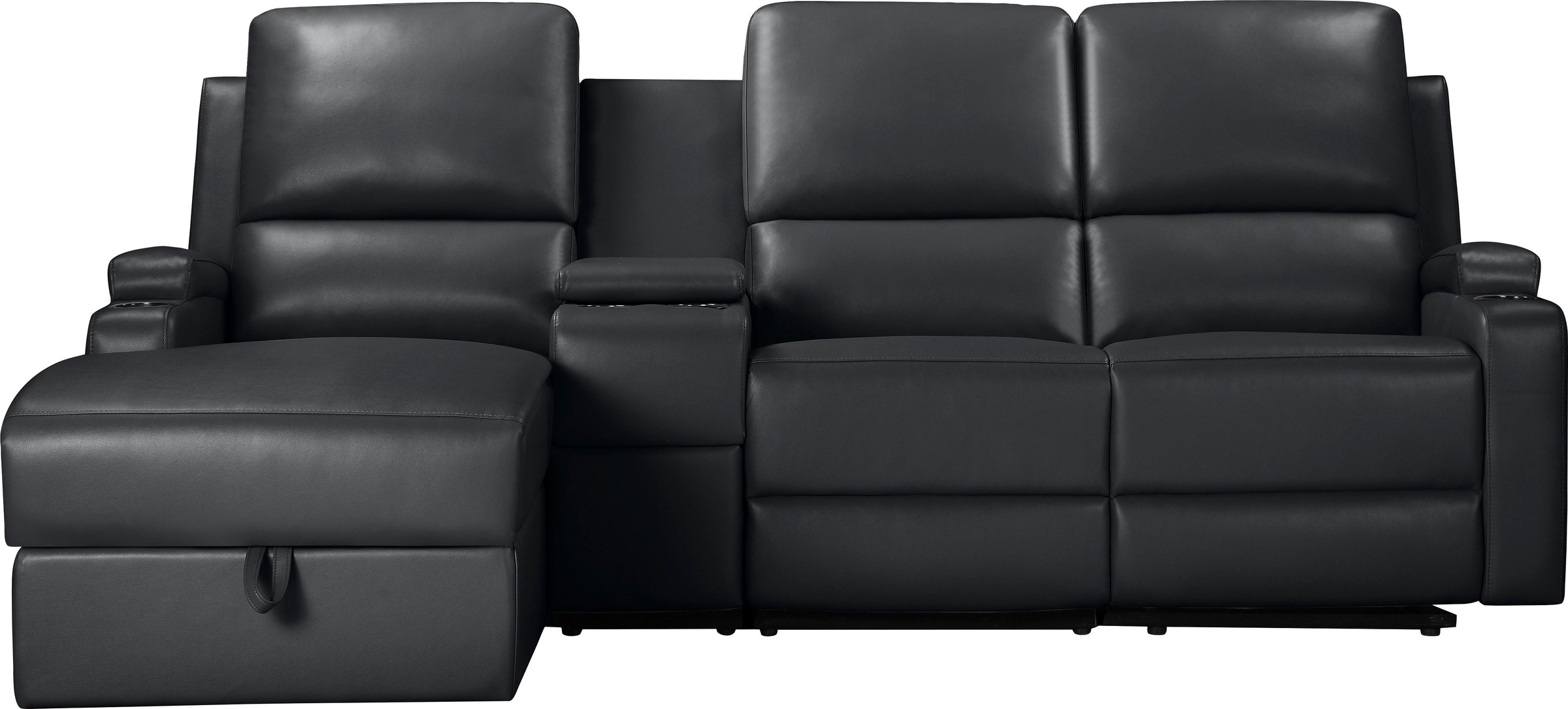 Home affaire Ecksofa "NAPORI Multimediasofa, 3er Kinosessel XXL, L-Form, 3 günstig online kaufen