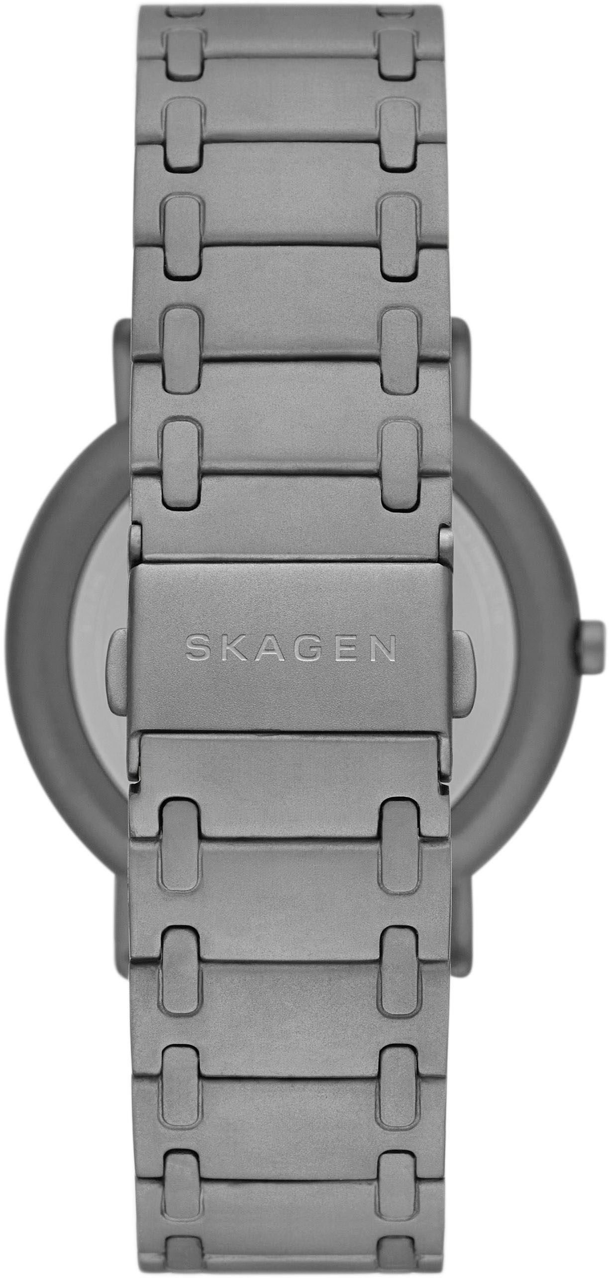Skagen Quarzuhr »SIGNATUR«, Armbanduhr, Herrenuhr, Damenuhr, analog, Edelstahlarmband