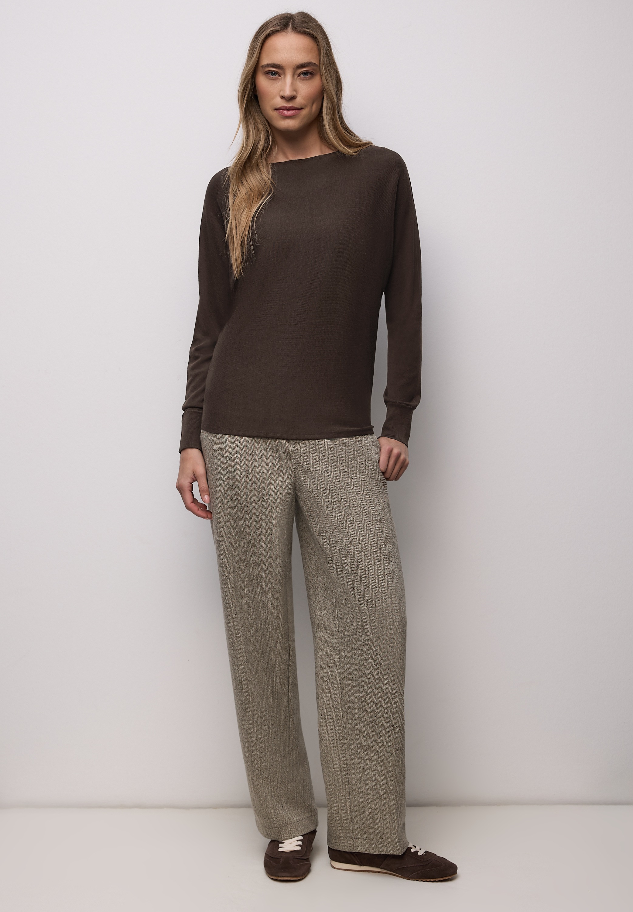 STREET ONE Strickpullover mit Strick-Detail