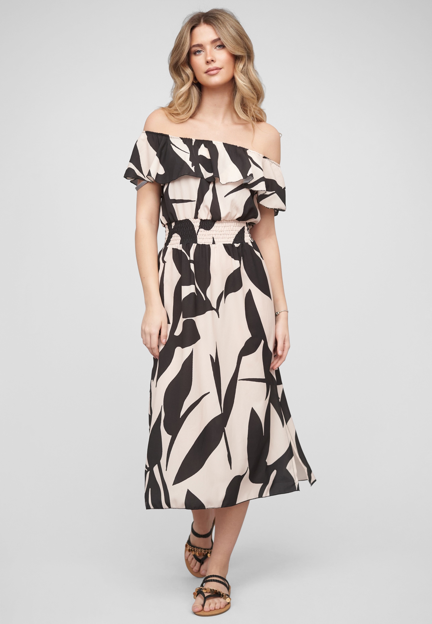 CLOUD 5IVE A-Linien-Kleid »CLOUD 5IVE Off Shoulder Dress« 1 tlg.