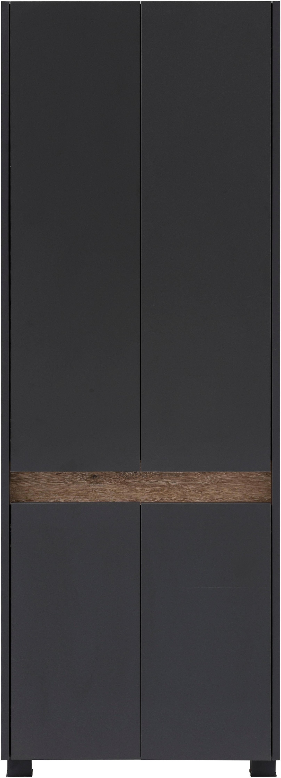 Badezimmerschrank, im Blende Schildmeyer »Cosmo«, Breite cm, kaufen 57 Wildeiche-Look Hochschrank modernen | BAUR