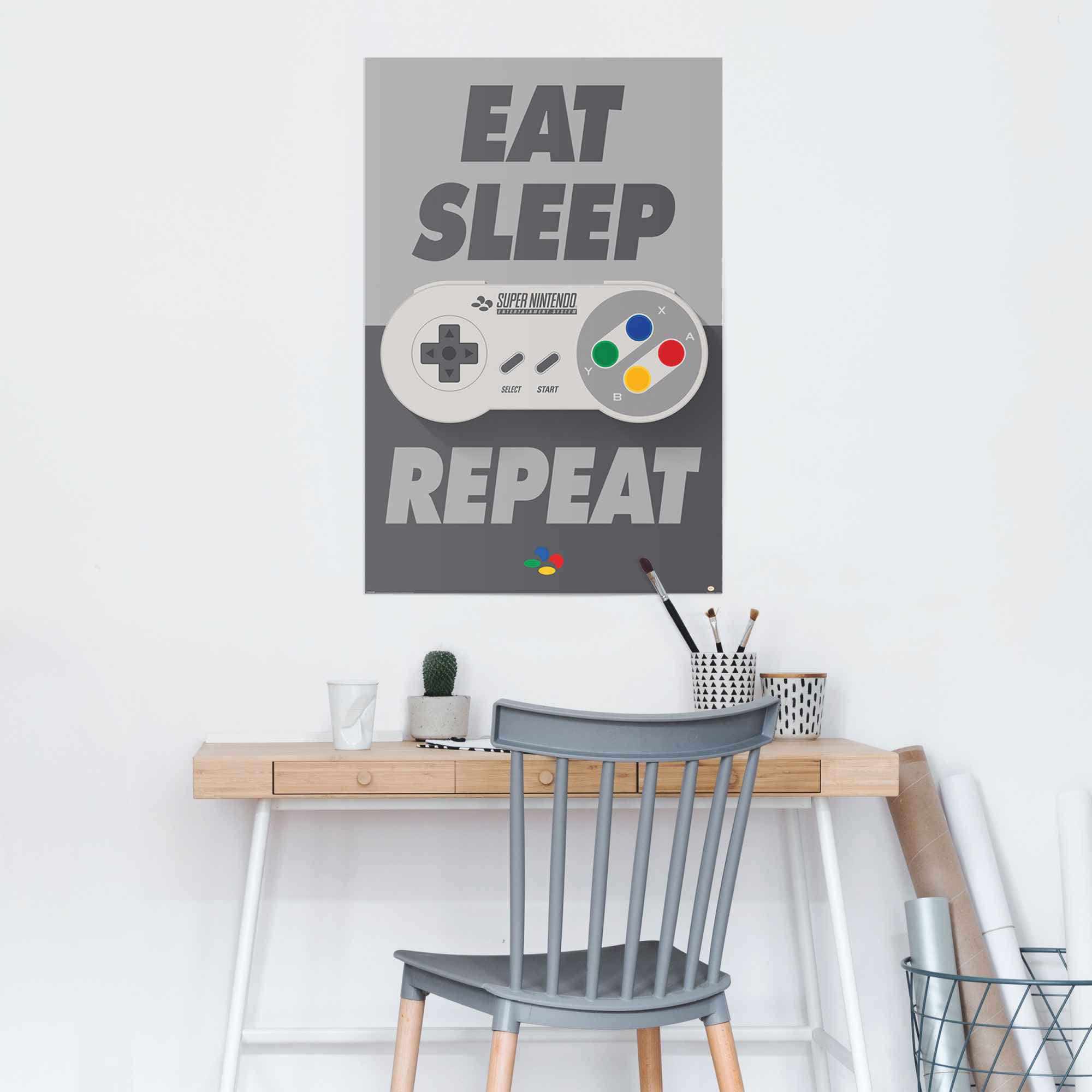 Reinders! Eat, (1 repeat«, Poster Nintendo | bestellen »Super St.) sleep, BAUR