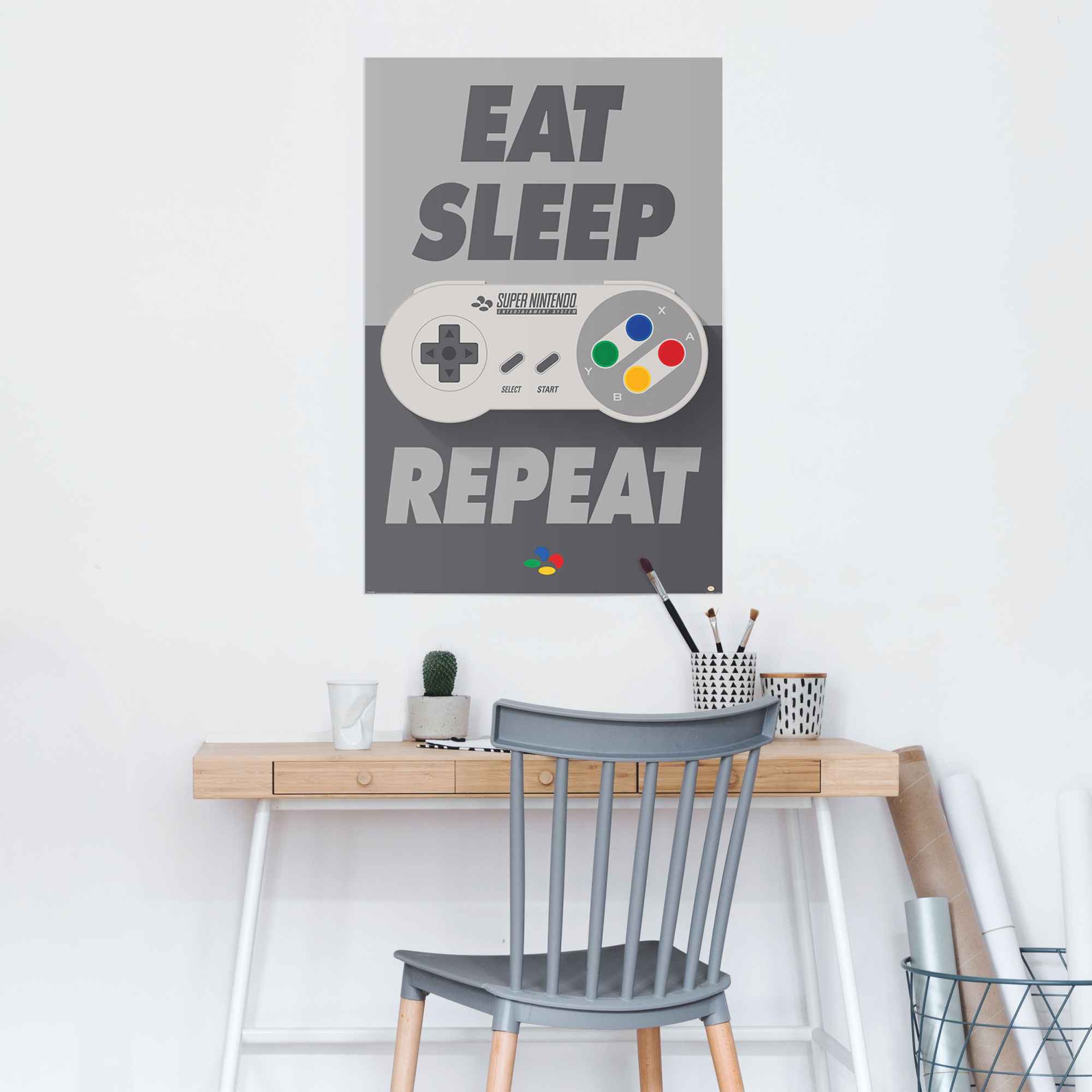 Reinders Poster "Super Nintendo Eat, sleep, repeat", (1 St.) günstig online kaufen