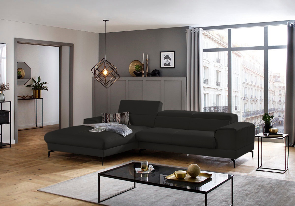 W.SCHILLIG Ecksofa "piedroo, Designsofa mit tollem Sitzkomfort, L-Form", Ko günstig online kaufen