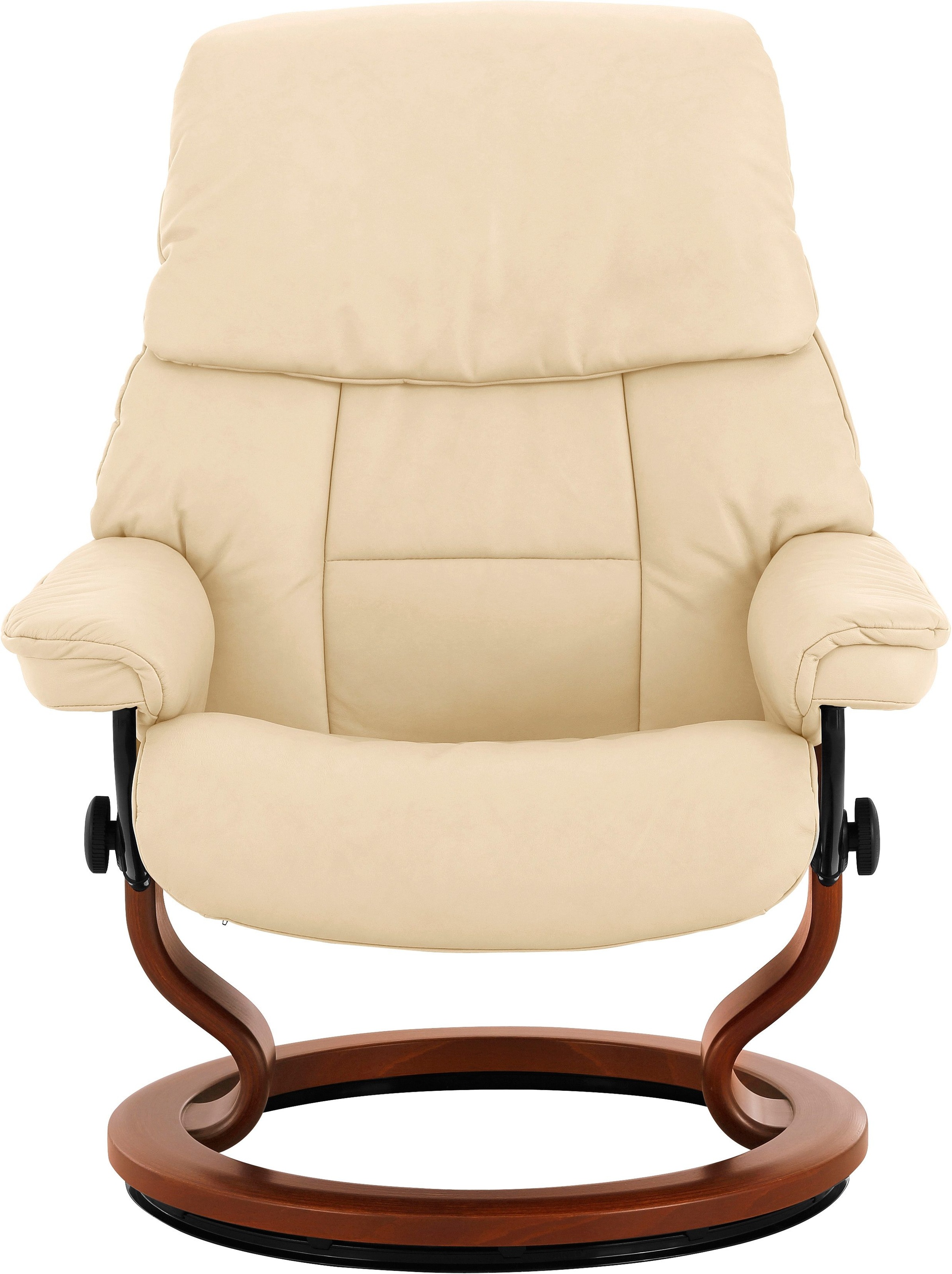 Stressless® Relaxsessel »Ruby«, (Set, Relaxsessel mit Hocker), mit Classic Base, Größe M, Gestell Eiche, Wenge, Braun & Schwarz