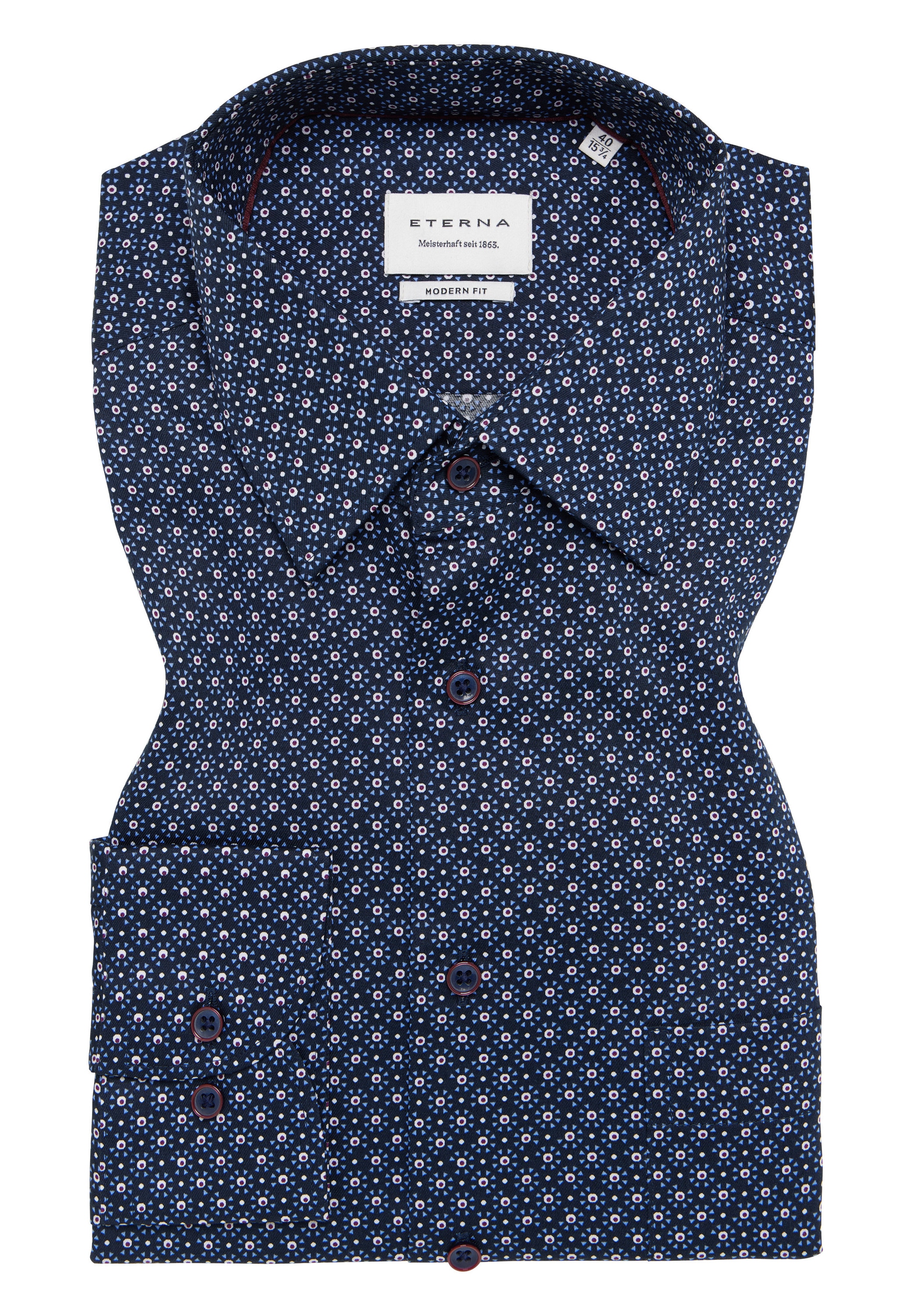 Eterna Langarmhemd »MODERN FIT«, NON IRON (bügelfrei)