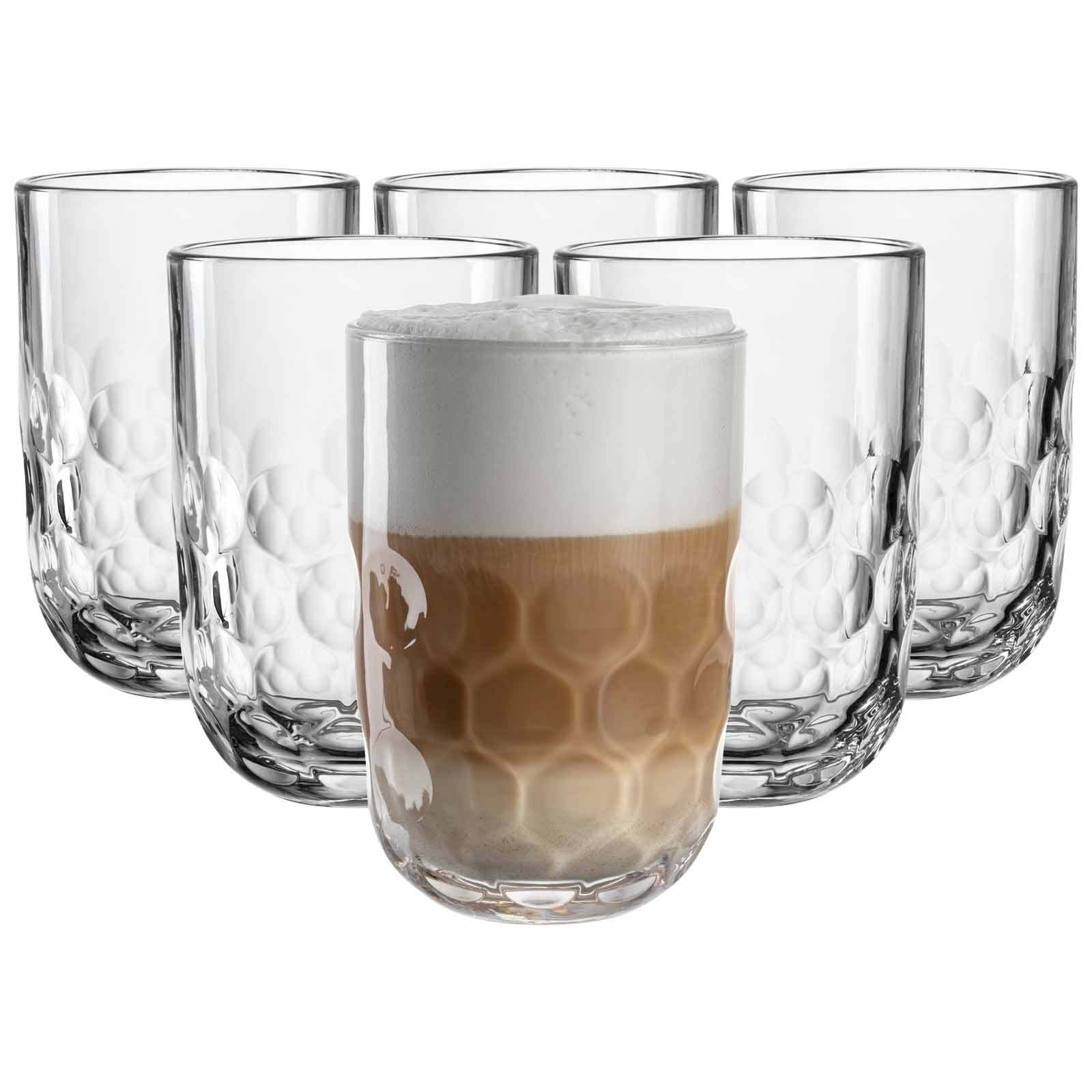 LEONARDO Latte-Macchiato-Glas "Latte Macchiato Gläser (1) Gocce 390 ml 6er günstig online kaufen