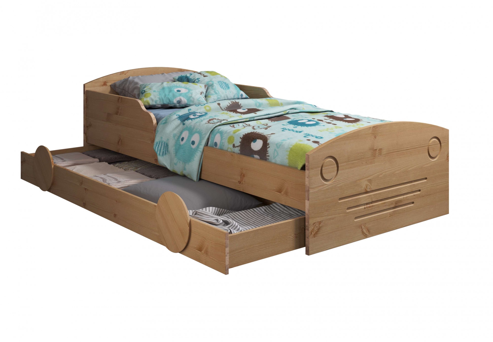 Lüttenhütt Kinderbett »Levke«, aus massiver Kiefer, 90x160 cm, inklusive Schubkasten und Lattenrost