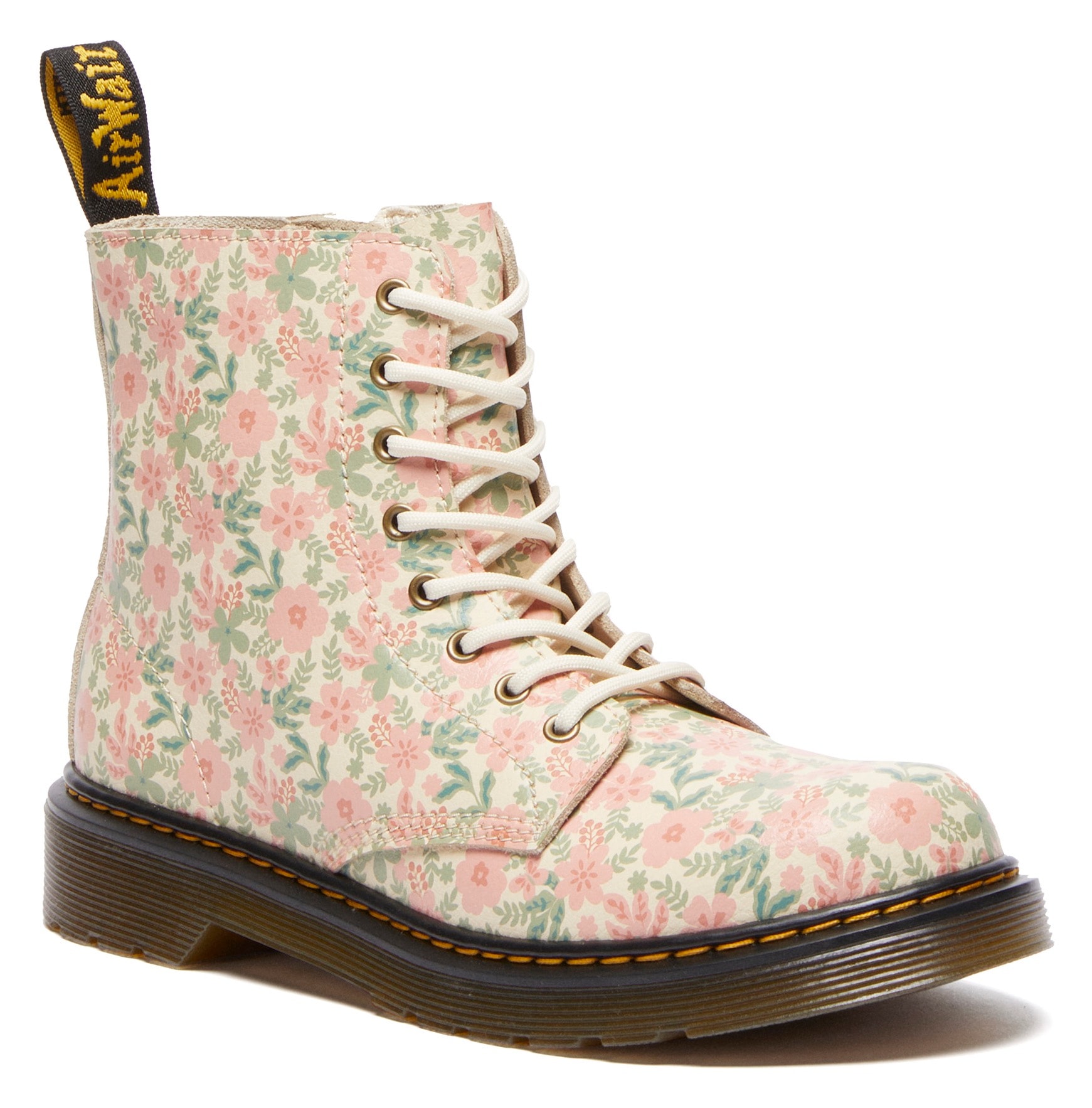 DR. MARTENS Schnürstiefel »1460 Pascal Y«, Freizeitschuh, Schnürboots mit allover Blüten Print