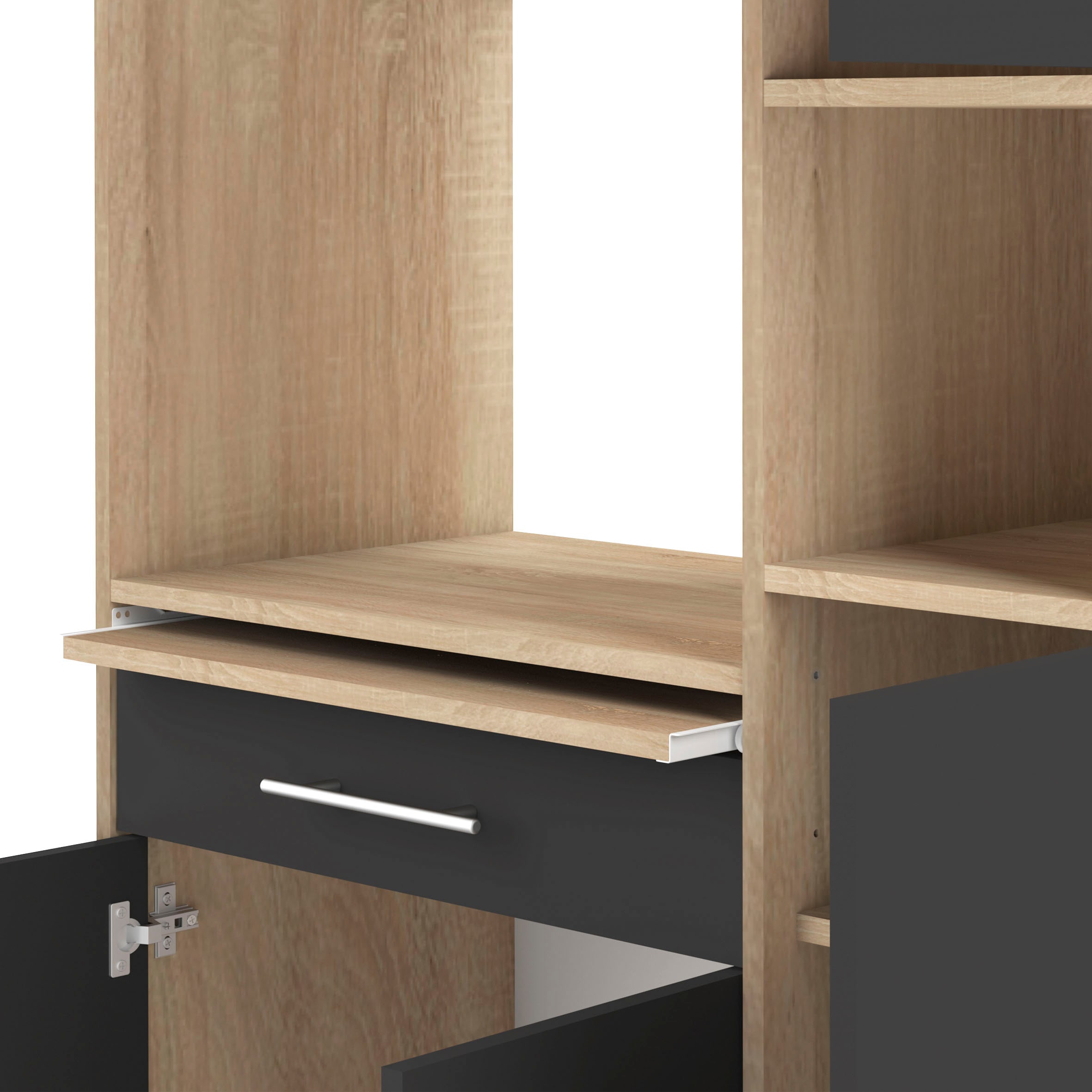 TemaHome Küchenbuffet »Louise«, ausziehbarer Schrank, Höhe 180 cm