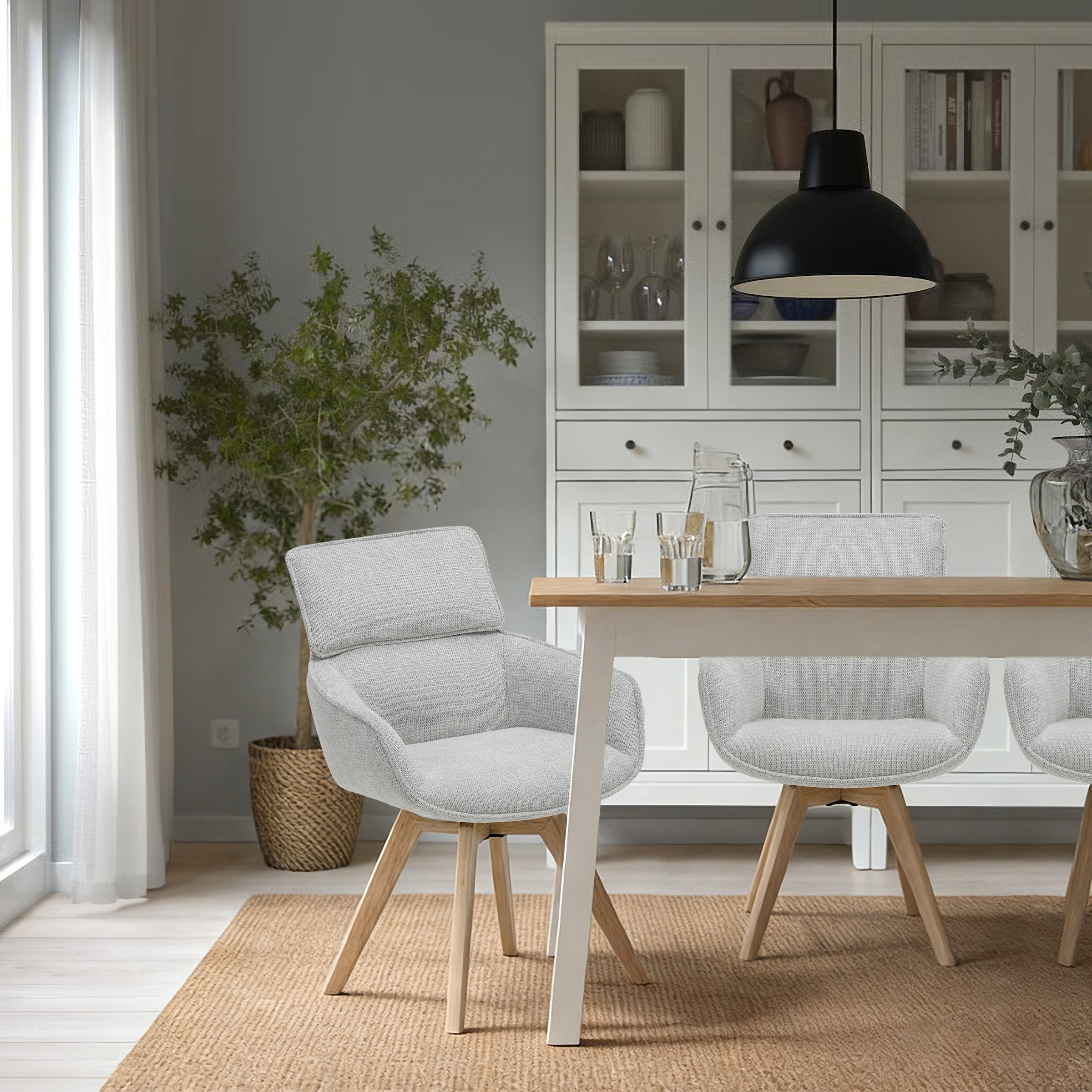 OTTO home Esszimmerstuhl »Romilda« () 1 Stk.pflegeleichter Webstoff Bezug, pulverbeschichtetes Metallgestell