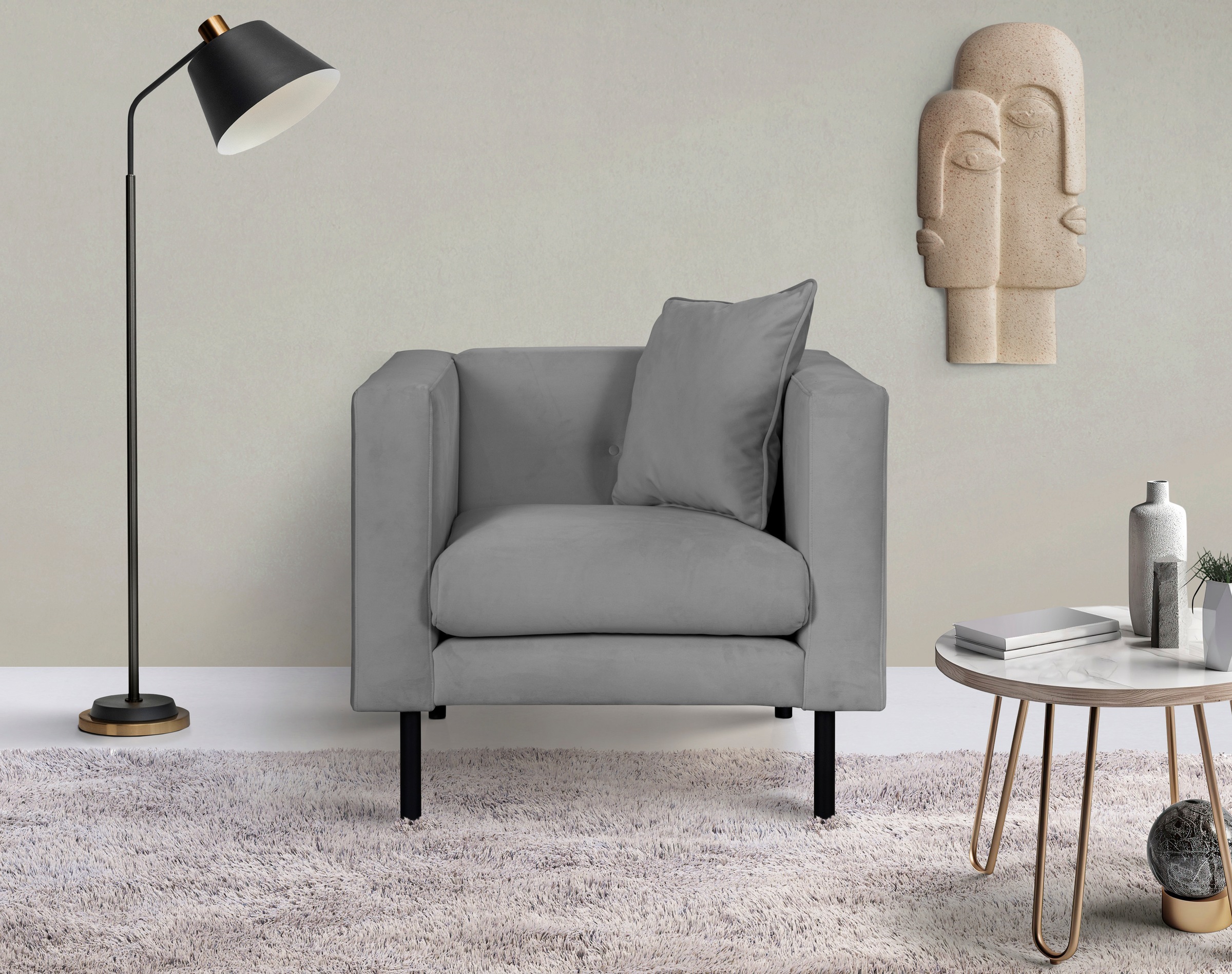 Home affaire Sessel "Lillibeth Cocktailsessel, Loungesessel, Maße B/T/H: 90 günstig online kaufen