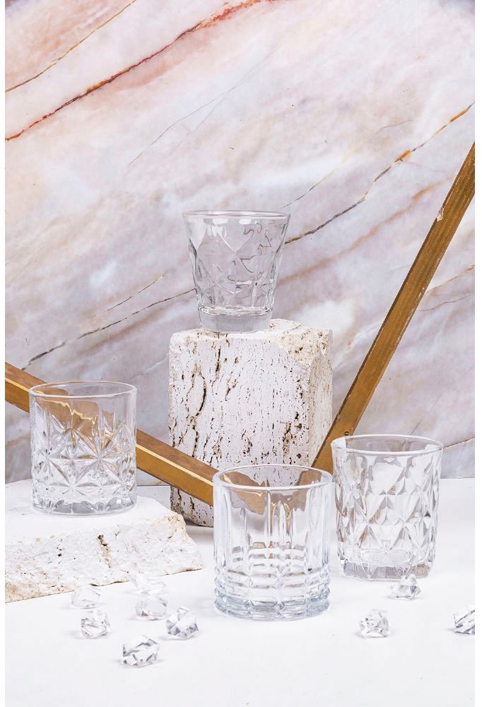 Villa d'Este Gläser-Set »Glace Charm«, (Set, 6 tlg.), Wassergläser-Set, 6-teilig, Inhalt 280 ml