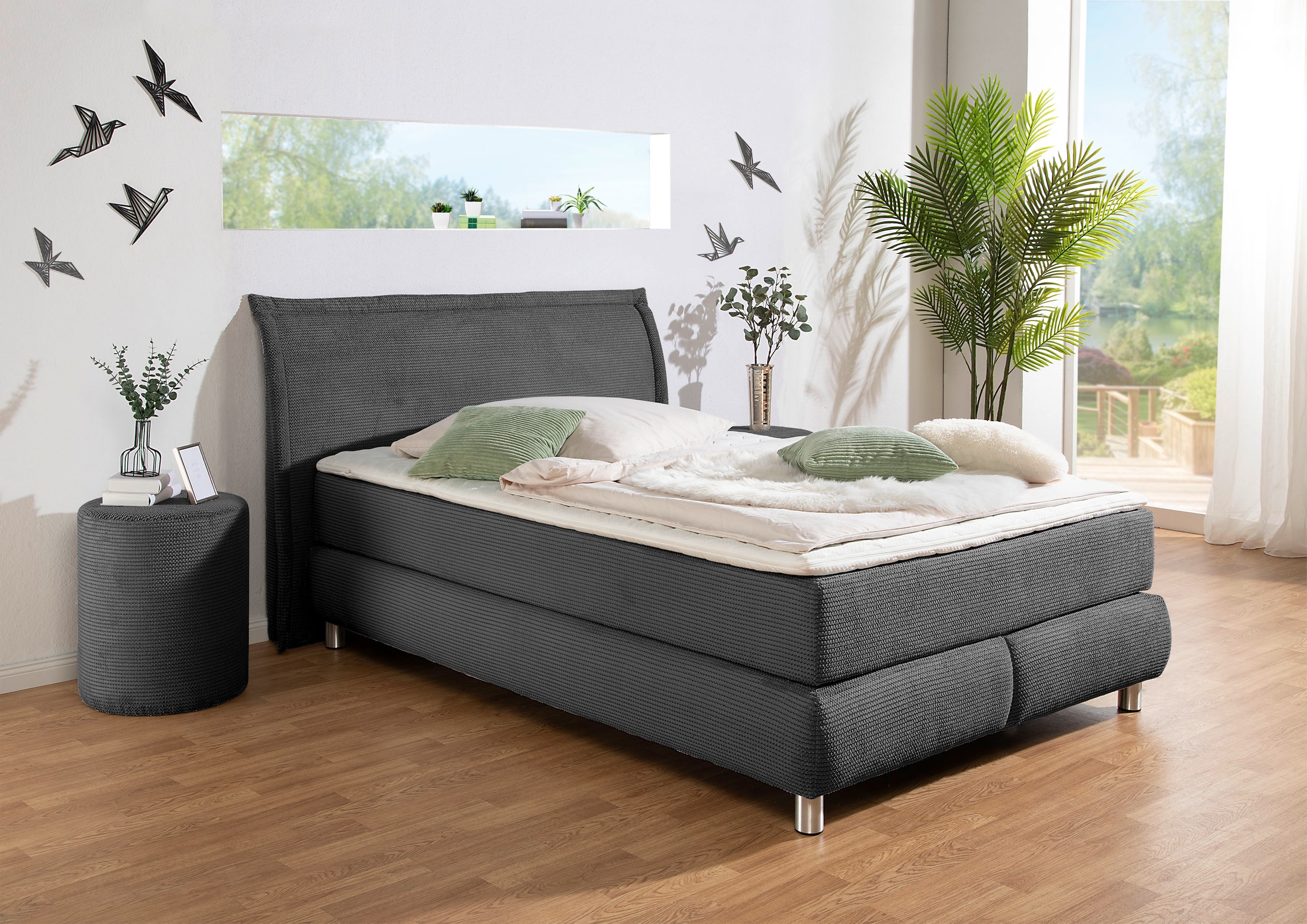 INOSIGN Boxspringbett ""Coloma" erhältlich in H2, H3 oder H4 inkl. Topper", günstig online kaufen