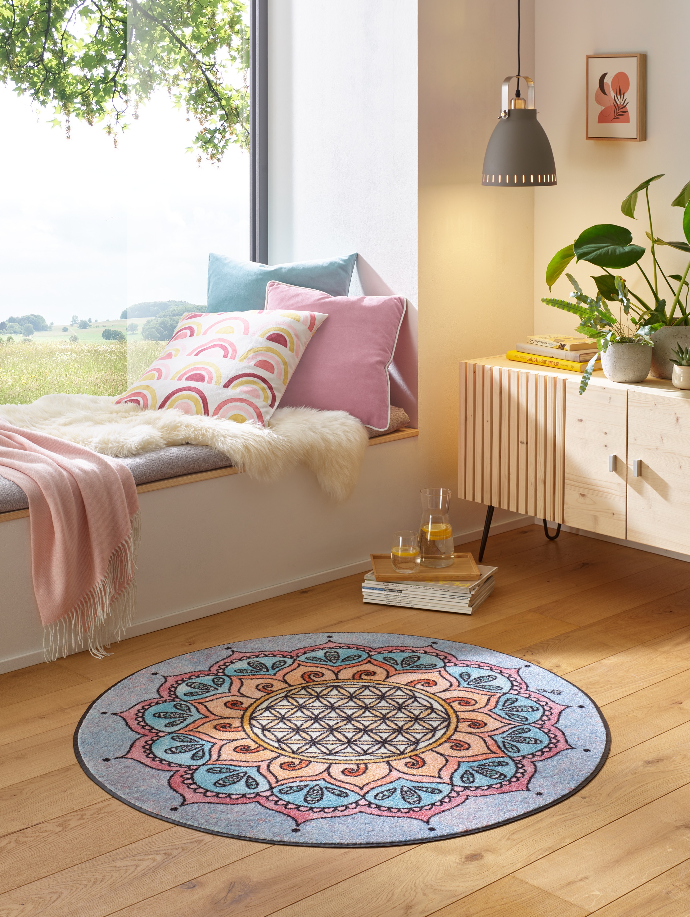 wash+dry by Kleen-Tex Teppich "Harmony Pattern" rechteckig 7 mm Höhe günstig online kaufen