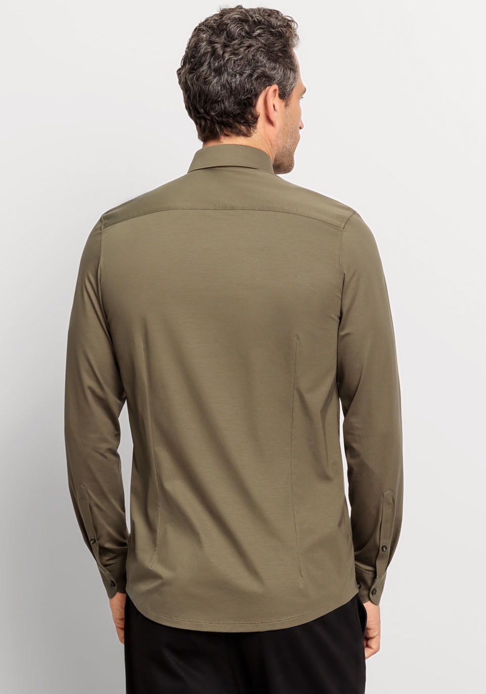 OLYMP Businesshemd »Level Five body fit Jerseyshirt« in Jersey Qualität