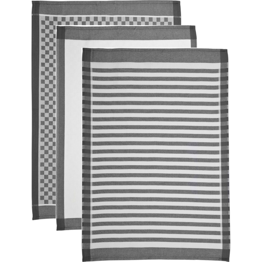 ROSS Geschirrtuch »SUPERIOR«, (Set, 3 tlg., 3x Geschirrtuch 50x70 cm)