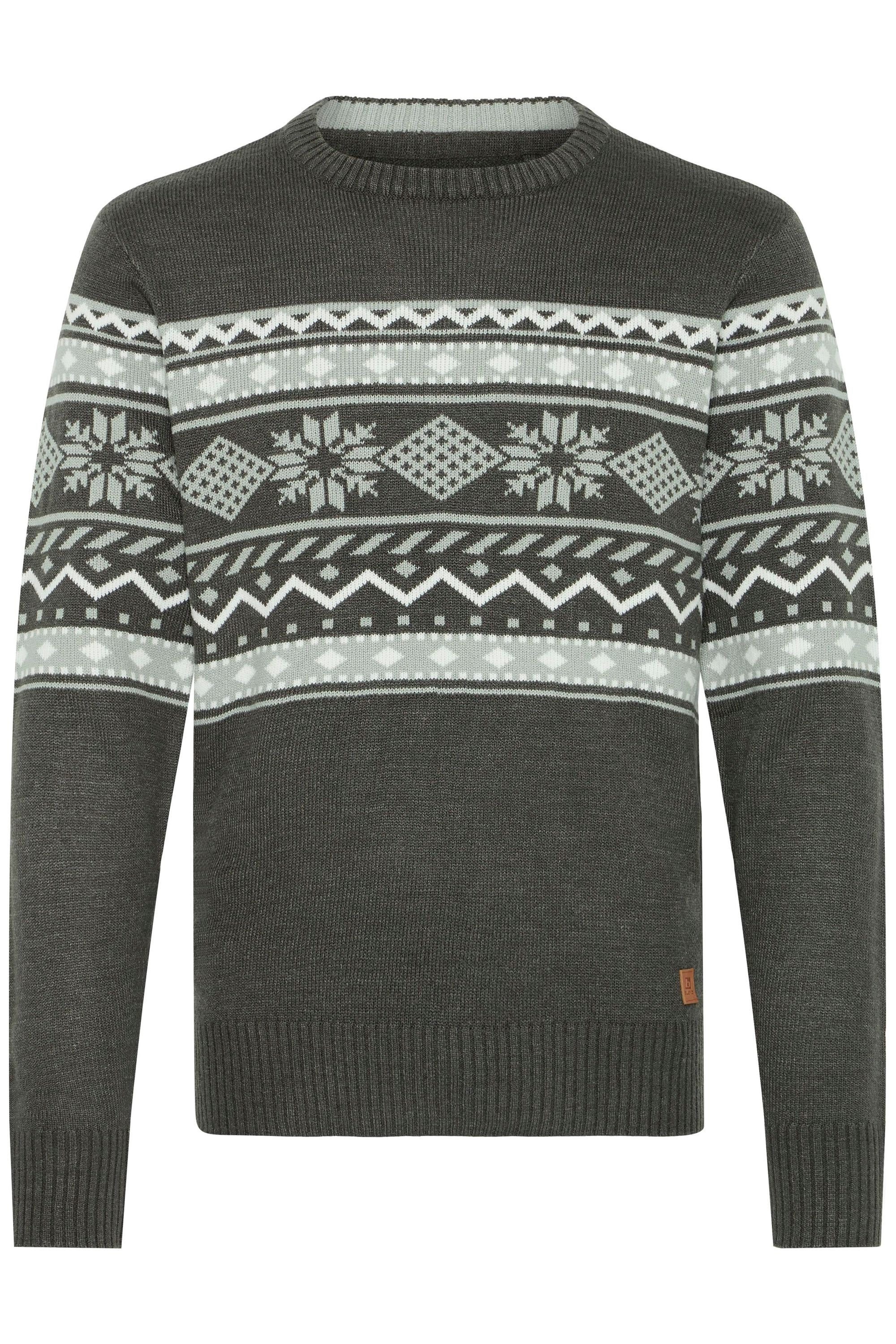 Blend Strickpullover "BHNohr" Klassischer Norweger Grobstrickpullover günstig online kaufen