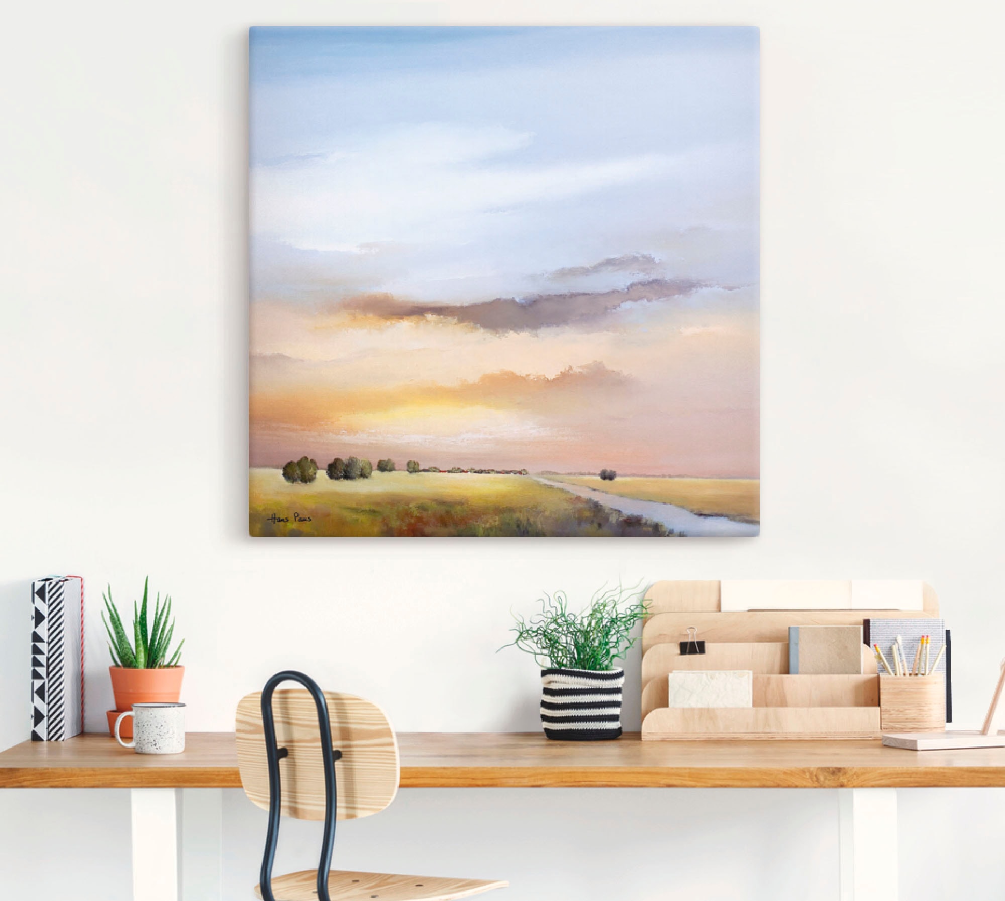 Artland Wandbild »Landschaft III«, Himmel, (1 St.), als Leinwandbild, Poster in verschied. Größen