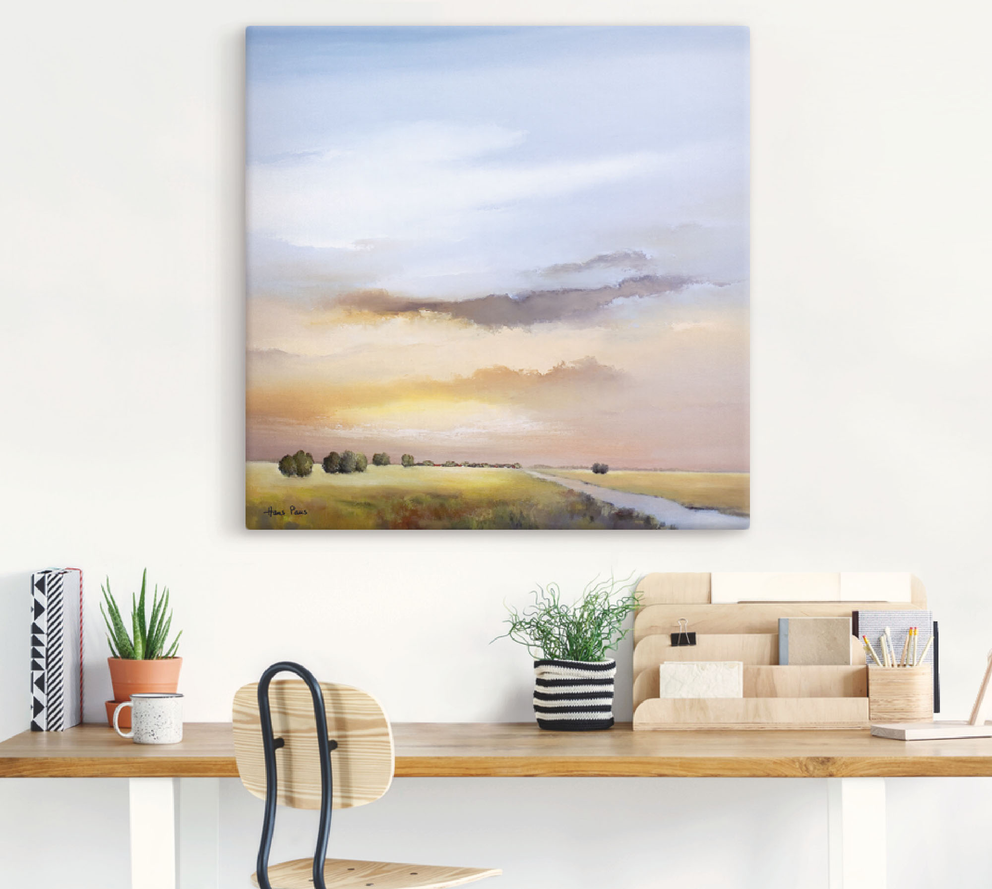Thumbnail - Artland Wandbild "Landschaft III", Himmel, (1 St.), als Leinwandbild, Poster in verschied. Größen
