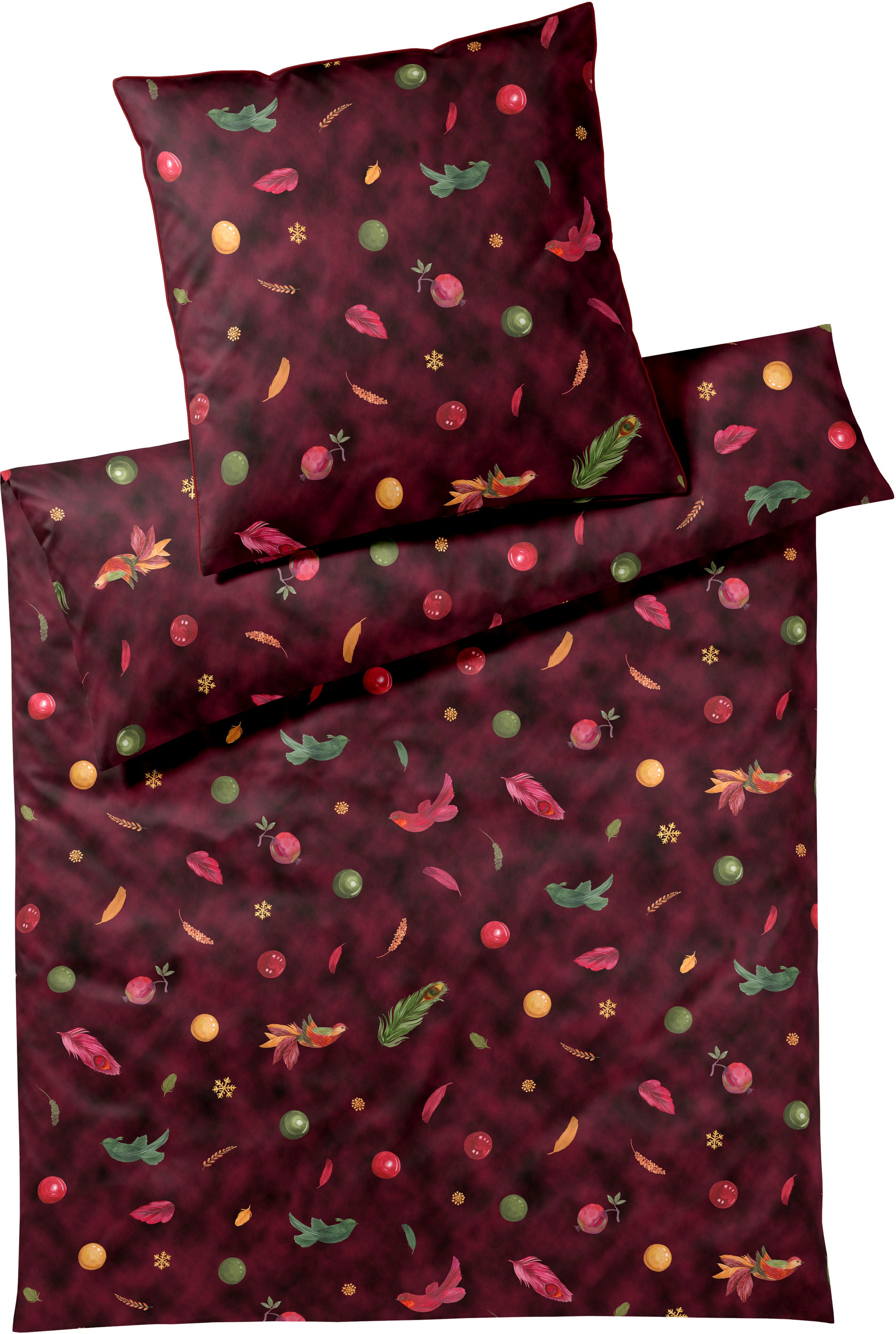 Elegante Bettwäsche "Noel" 2 Stk. tlg. angenehmes Hautgefühl günstig online kaufen