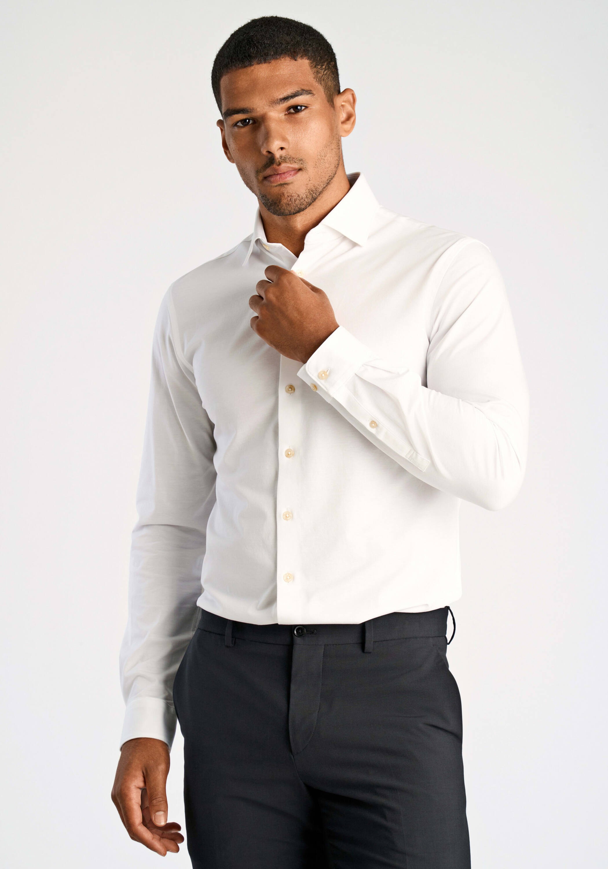 LINDBERGH Businesshemd »Business-Casual-Hemd (Langarm) Relaxed Fit«