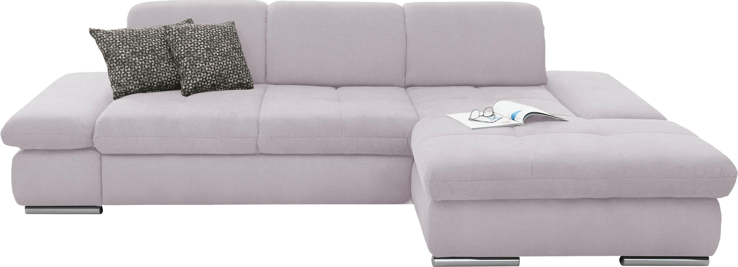 set one by Musterring Ecksofa "SO4100 V" mit verstellbaren Kopfteilen, wahl günstig online kaufen