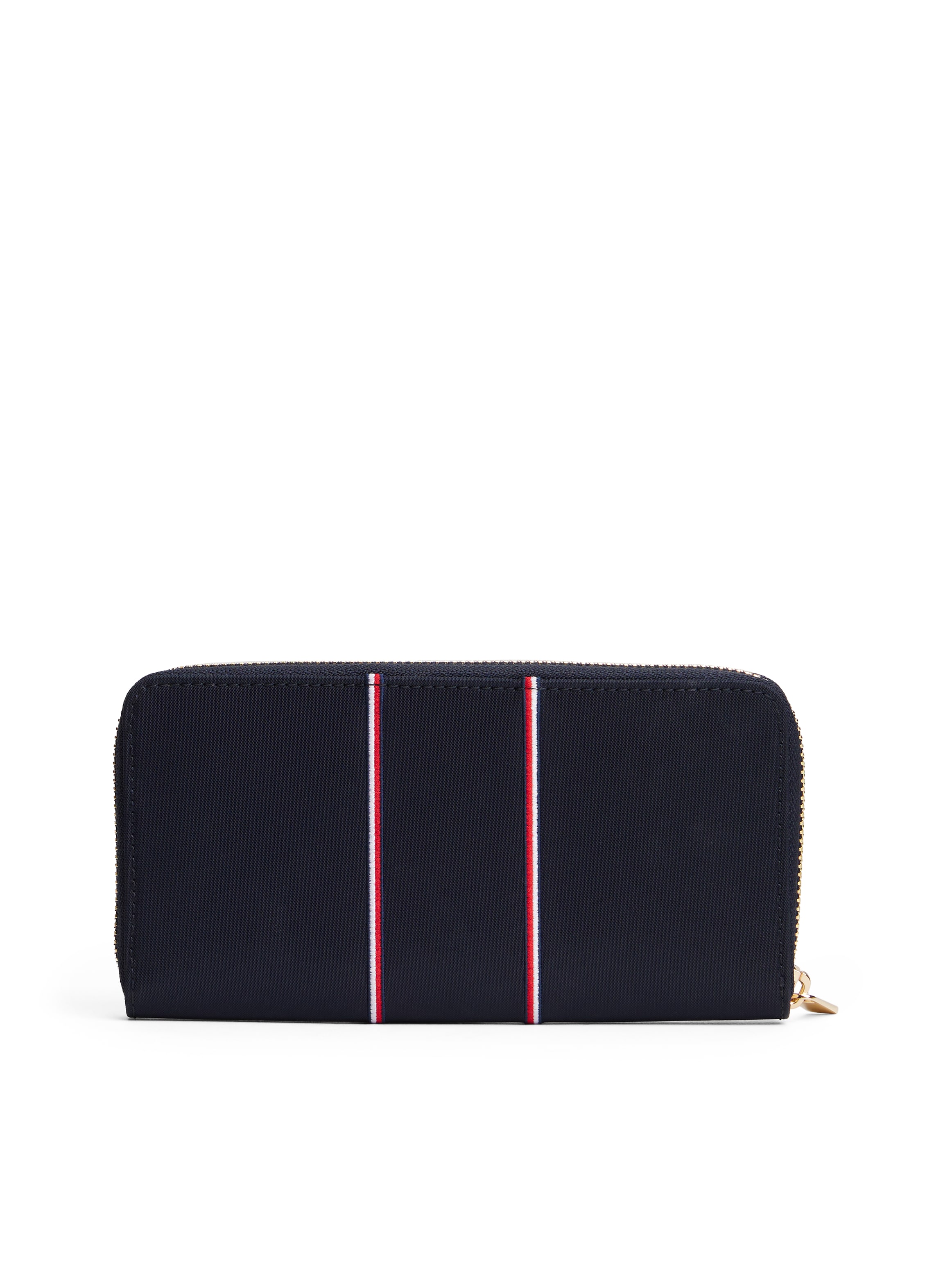 Tommy Hilfiger Geldbörse »TH ICON LRG ZA NYLON CORP« Unisex Portemonnaie, Geldbeutel mit TH-Schmucklogo