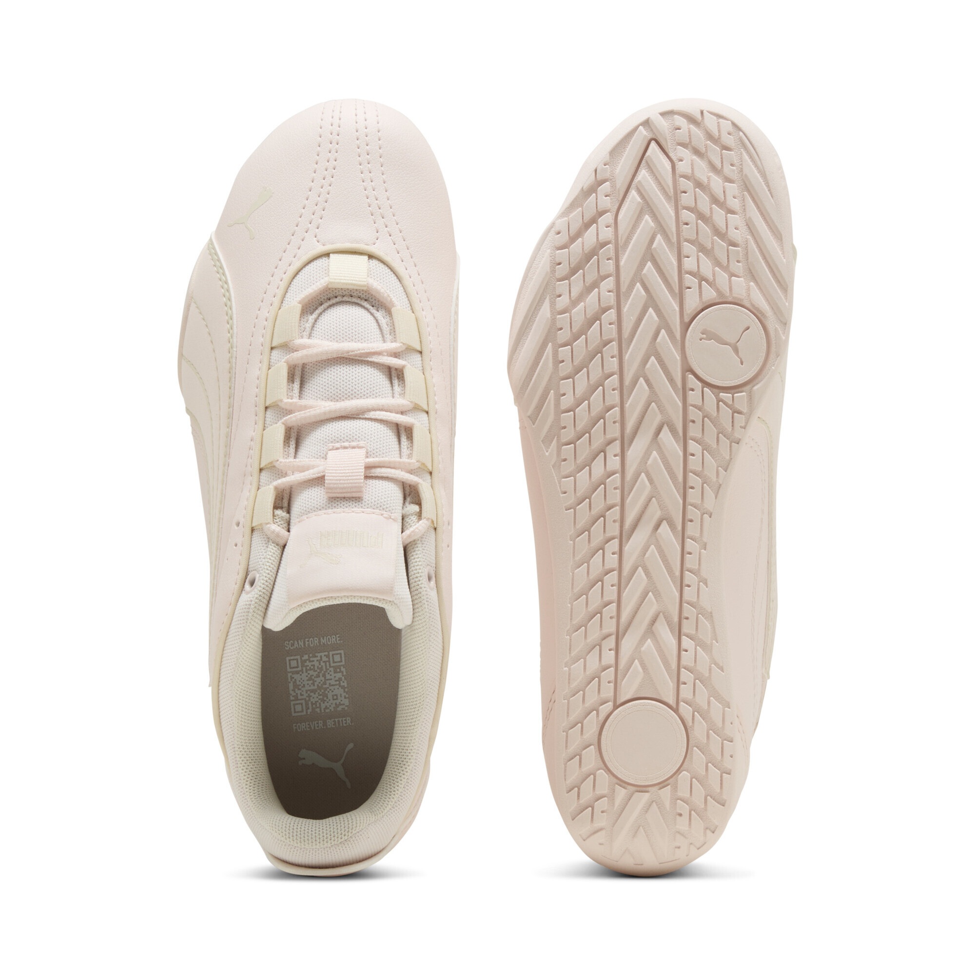 PUMA Catch Soleil Baskets Femme Rose Blanc 40.5 3